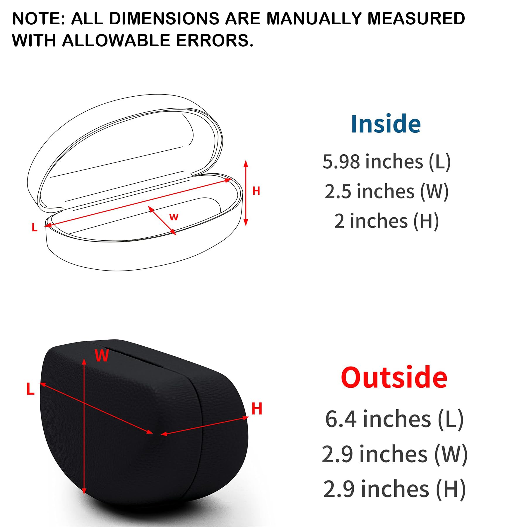 Premium Genuine Leather Extra Large Sunglasses Case for Oversized Glasses – Travel, Beach & Outdoor Protection for Ray-Ban, Oakley & Designer Shades