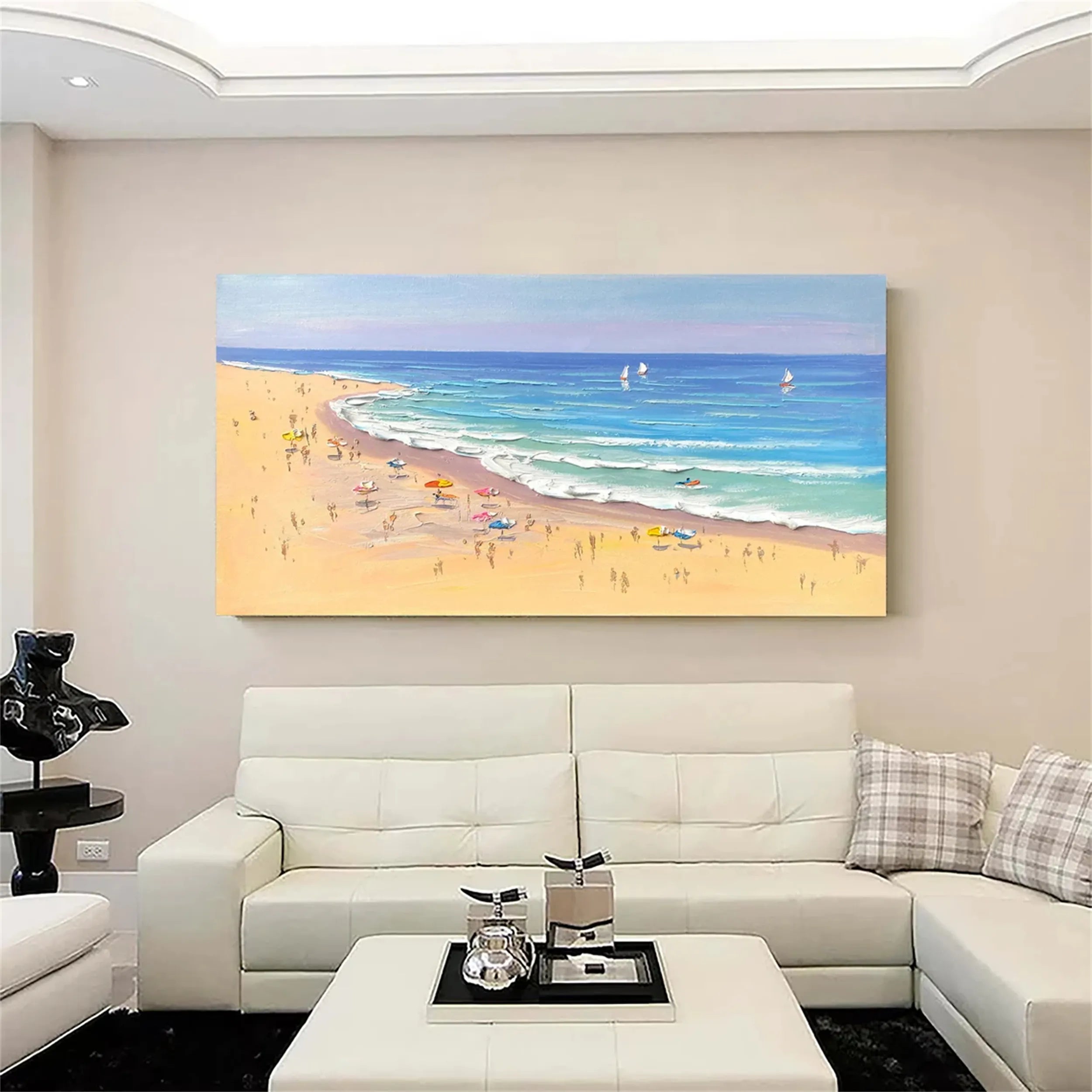 Ocean and Sky Painting #OS125 - Stunning Seascape Wall Art for Home, Office & Living Room Decor