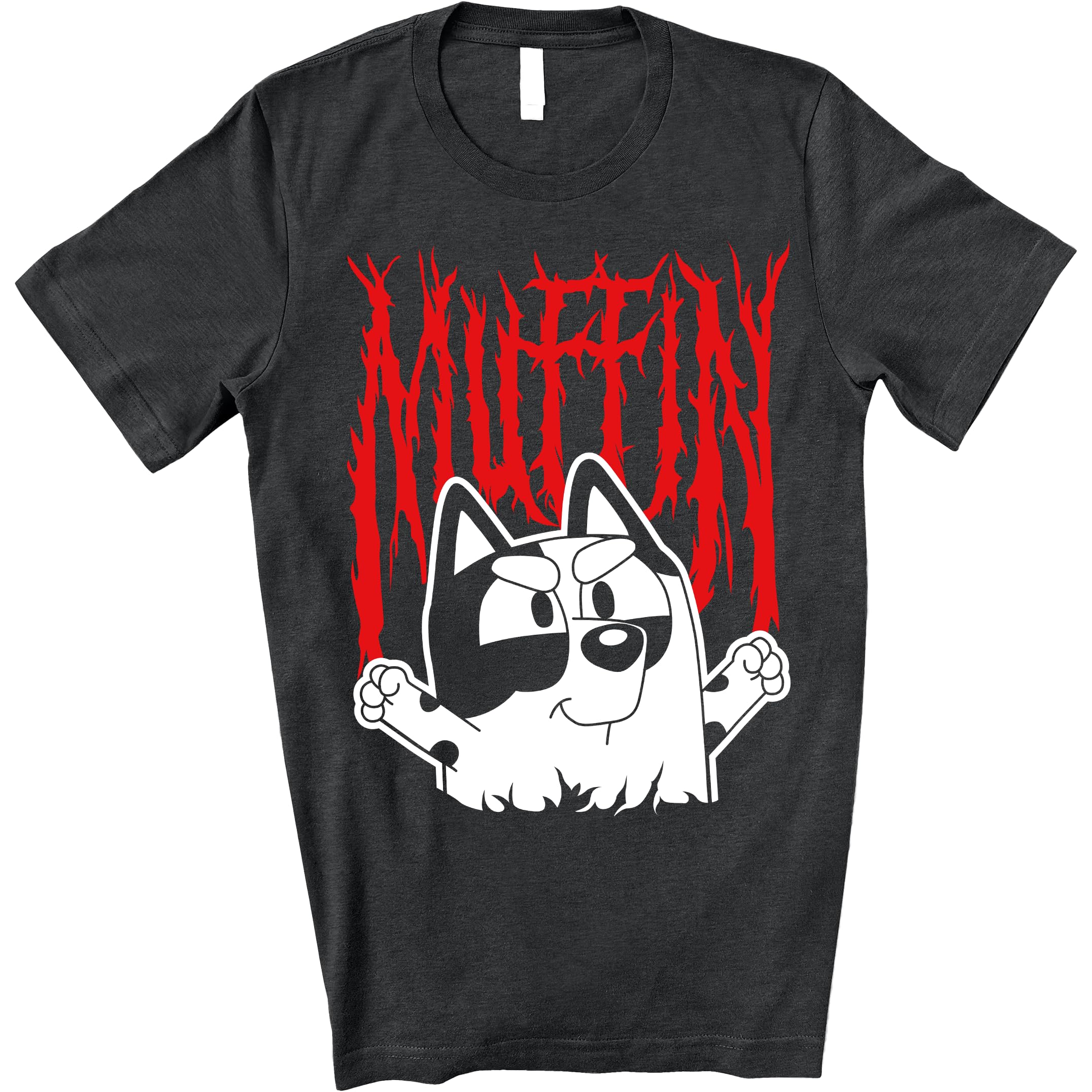 Funny Muffin Graphic T-Shirt for Women & Kids - Cartoon Character Tee for Family Matching Outfits, Toddler Birthday Party & Casual Wear