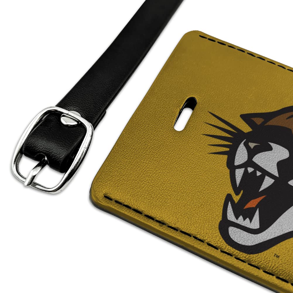 Vermont University Leather Luggage Tag - Rectangle Carry-On ID Tag for Travel Bags, Suitcases & Backpacks | Durable Personalized Name Card Holder for Business Trips & Vacations
