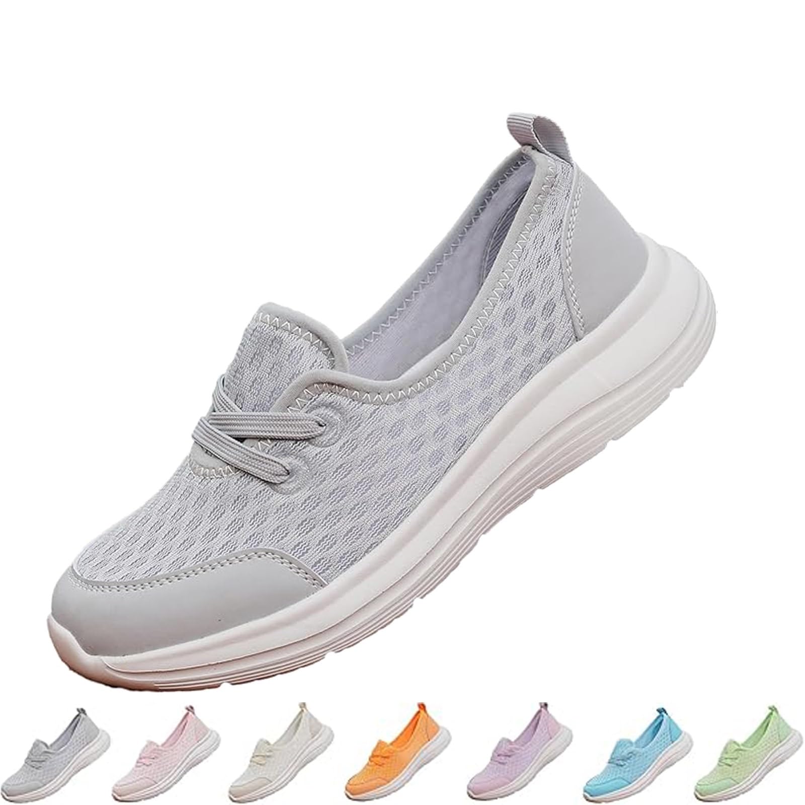 Women's Orthopedic Walking Shoes with Arch Support - Soft Sole Mesh Comfort Shoes for Women - Best for Plantar Fasciitis, Flat Feet & All-Day Comfort - Perfect for Work, Travel & Daily Walking