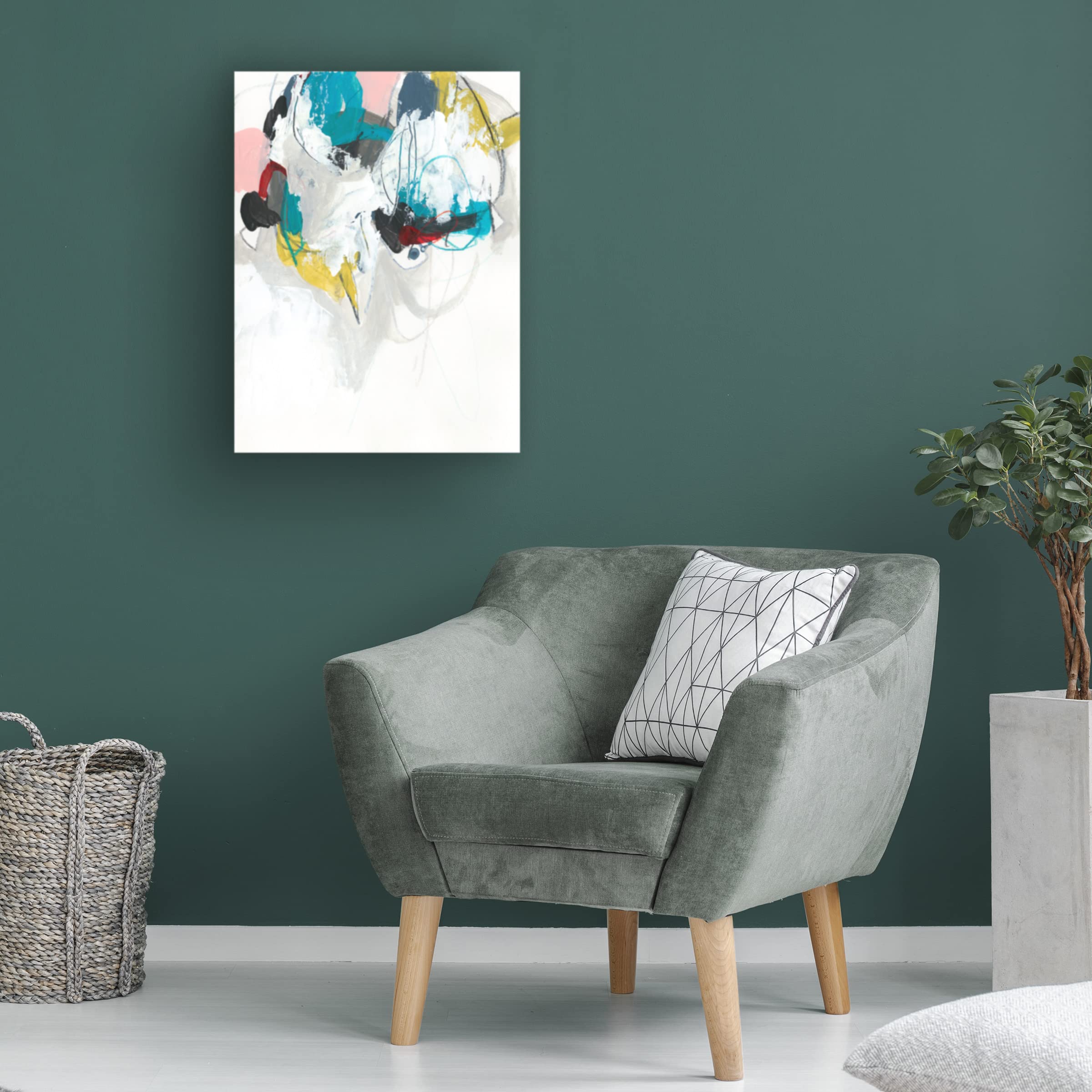 Trademark Fine Art 'Graffiti Sequence I' Canvas Wall Art by June Erica Vess - Modern Abstract Painting for Living Room, Bedroom & Office Decor