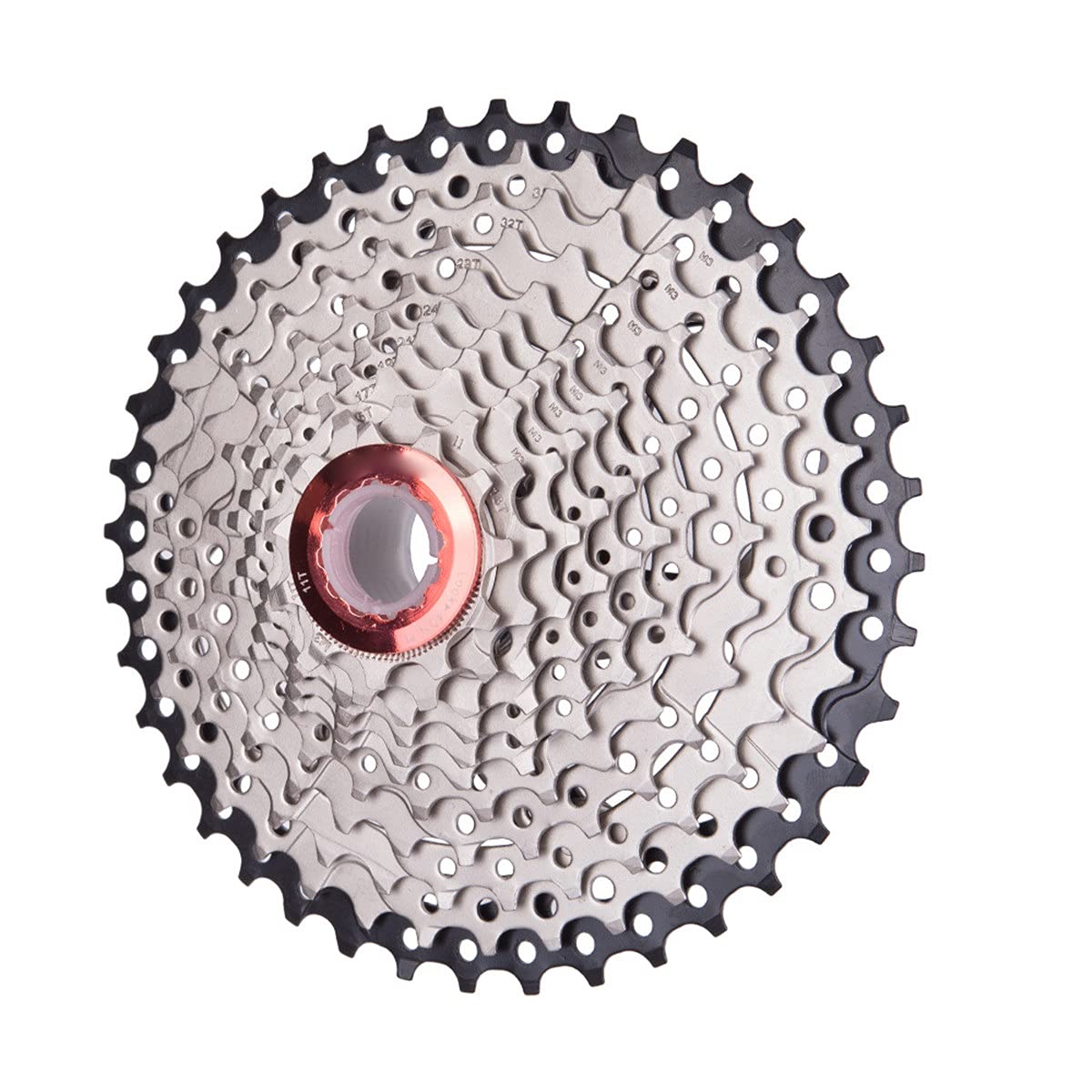 HttKse 11-Speed Mountain Bike Cassette 11-40T - Super Lightweight MTB & Road Bicycle Freewheel - Compatible with Shimano/SRAM - Durable Silver Black Cycling Gear for Trail Riding & Commuting
