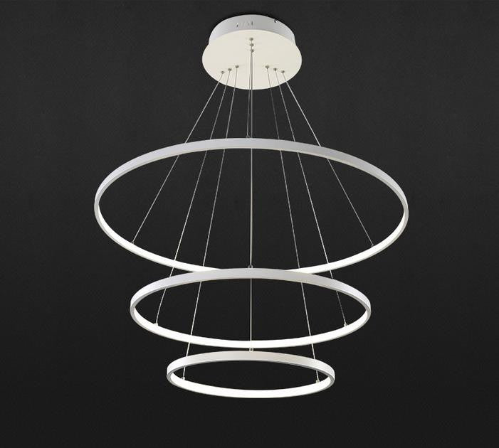 Elegant Infinity Chandelier - Modern Crystal Ceiling Light Fixture for Dining Room, Living Room & Bedroom Decor | Perfect for Home, Wedding & Luxury Interior Design