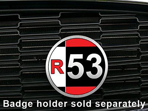 Artistic Reflection R53 Magnetic Grill Badge for 1st Gen Mini Cooper S Hatchback 2002-2006 - Custom Car Emblem for Mini Enthusiasts & Auto Accessories Upgrade