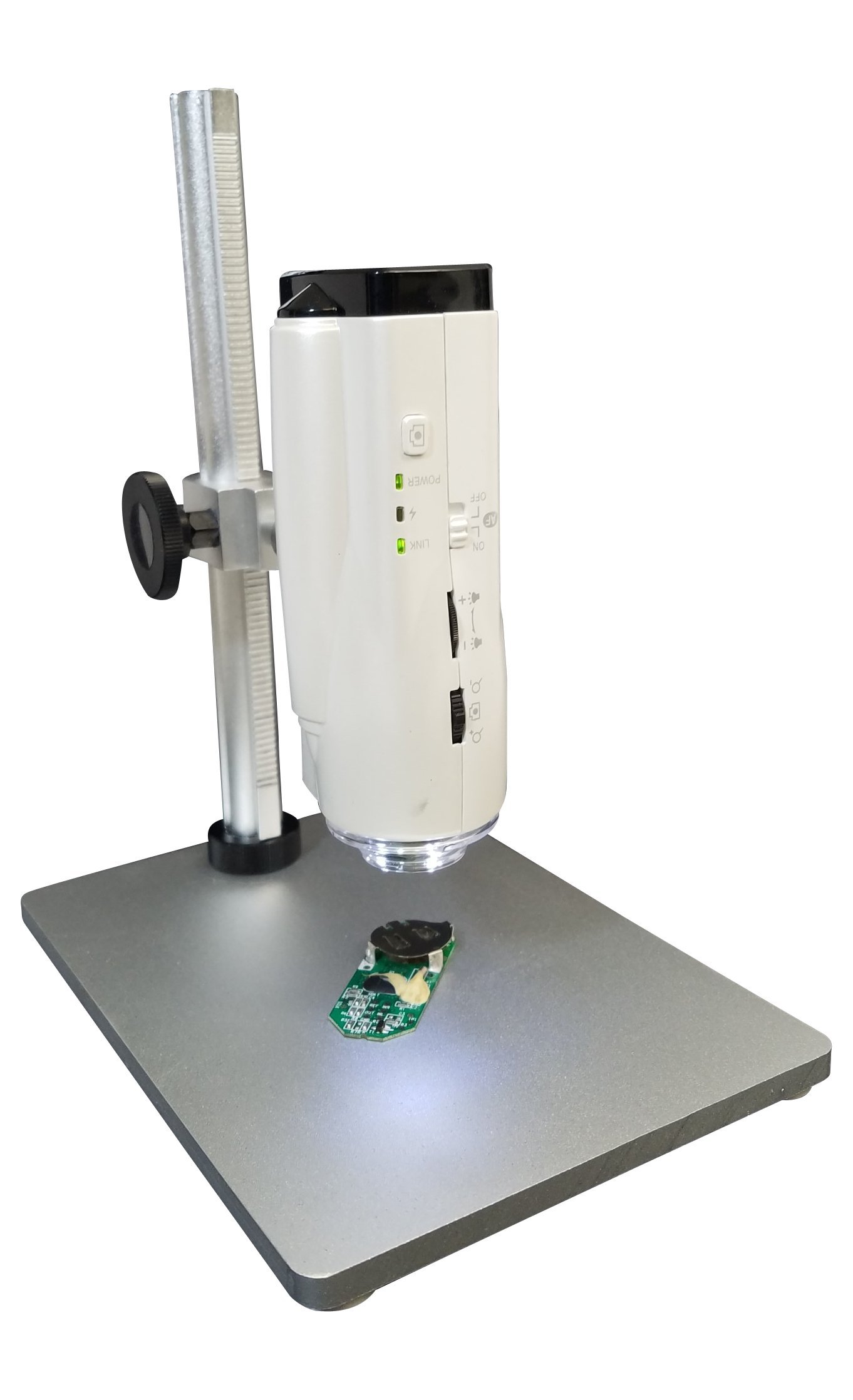 UM05 Handheld USB Digital Autofocus Microscope with Steel Stand - 320x Magnification for 22