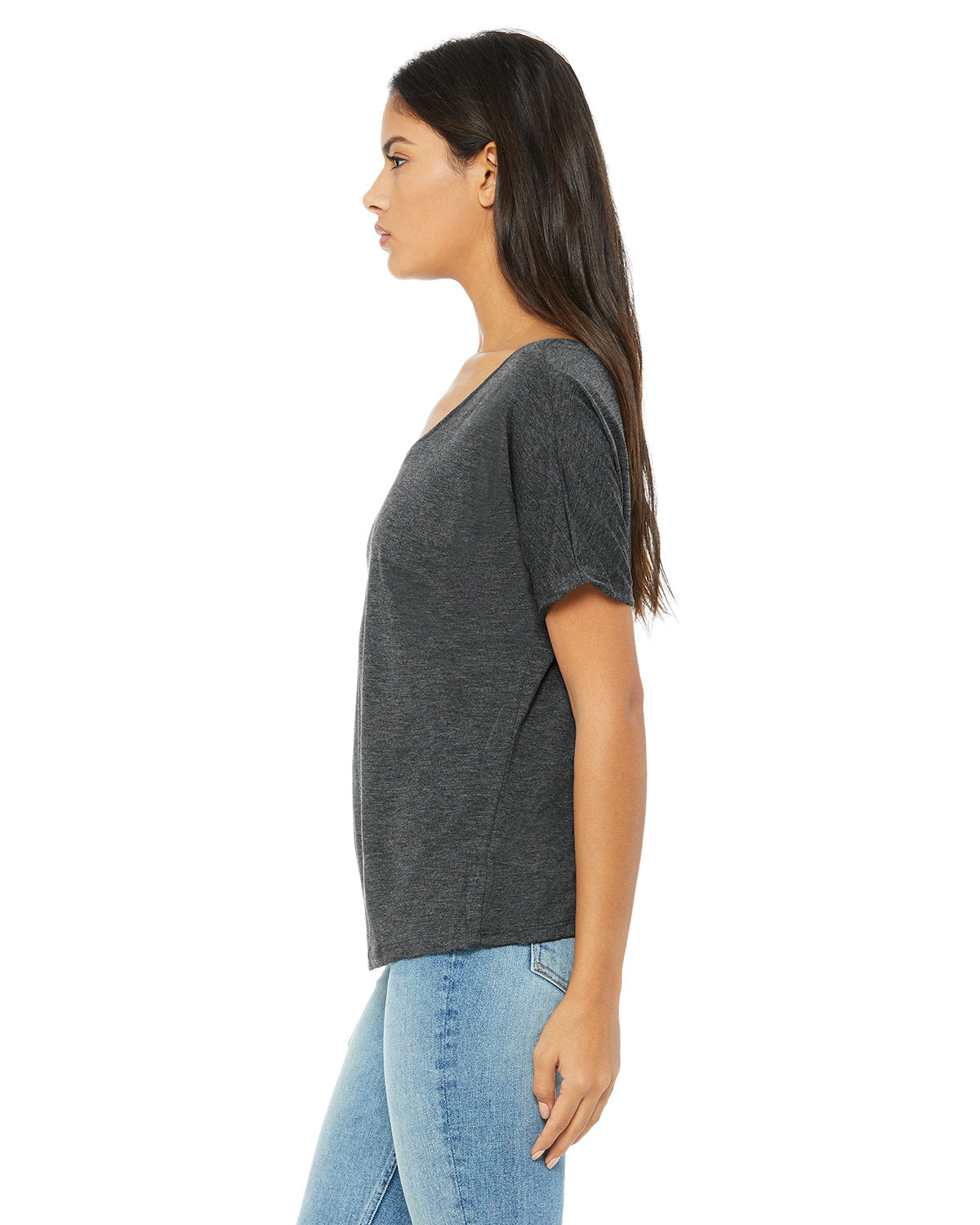 Bella + Canvas 8816 Women's Slouchy Scoop Neck T-Shirt - Soft Cotton Relaxed Fit Tee for Casual Wear, Lounge & Everyday Outfits