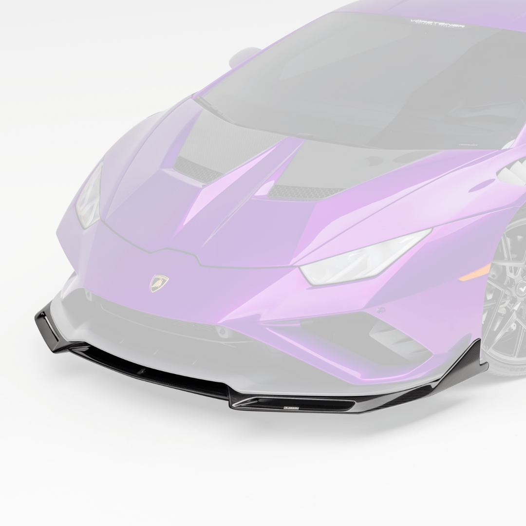 Lamborghini Huracan EVO Monza Edition Front Spoiler - 2x2 Gloss Carbon Fiber for RWD Models | High-Performance Car Upgrade for Racing & Show