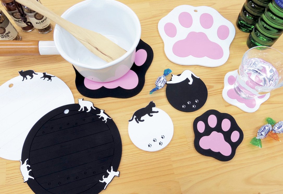 Ken Onishi ASC-1402 Heat Resistant Silicone Hot Pot Mat - Round Black Non-Slip Trivet for Kitchen Countertops & Dining Tables - Perfect for Hot Pots, Pans & Serving Dishes