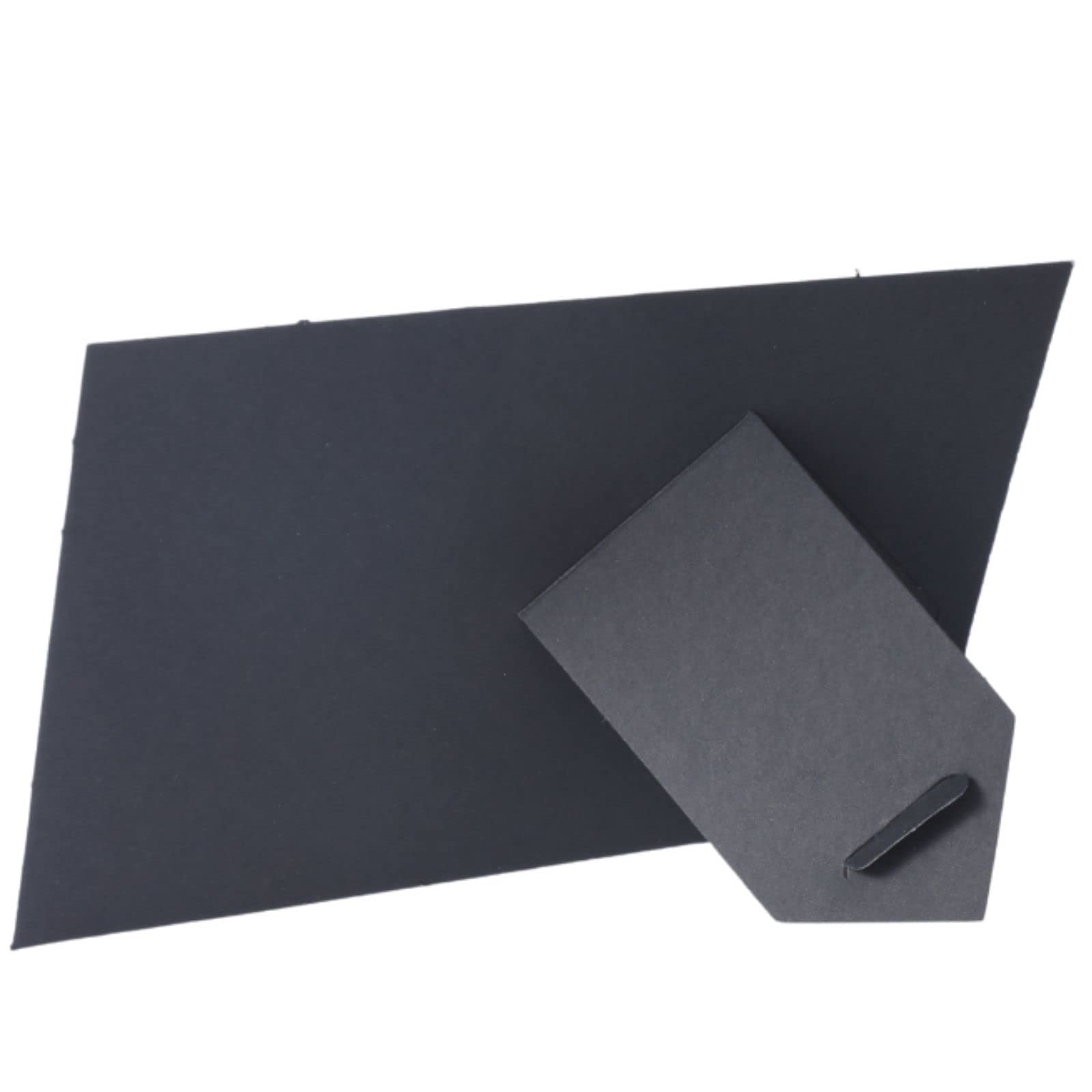 100 Pack 4x6 Standing Paper Picture Frames with Easel - Black Cardboard Photo Frames for DIY, Classroom & Father's Day - Bulk Gallery Display Frames for Home Decor, Office Desk & Party Decorations