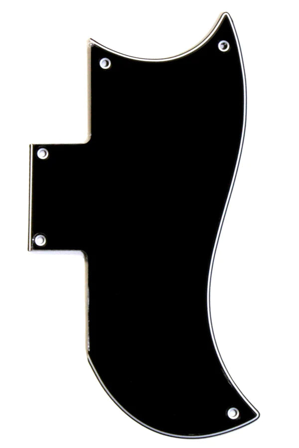 Allparts PG 9801 033 Small Black Pickguard for Gibson SG Electric Guitar | Replacement Part for DIY & Repair | Perfect for Musicians & Luthiers