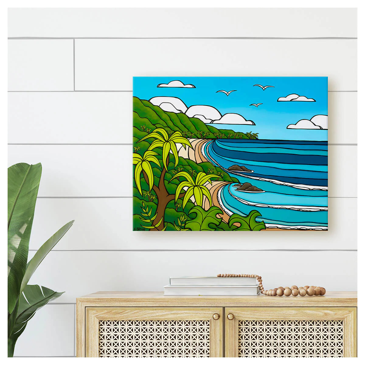Heather Brown Limited Edition Giclee Print - Outer Island Paradise Hawaiian Beach Art for Home & Office Wall Decor