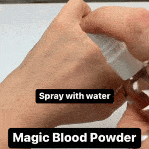 Magic Blood Powder - Realistic Fake Blood for Halloween, Cosplay & Special Effects - Perfect for Costumes, Theater & Movie Makeup