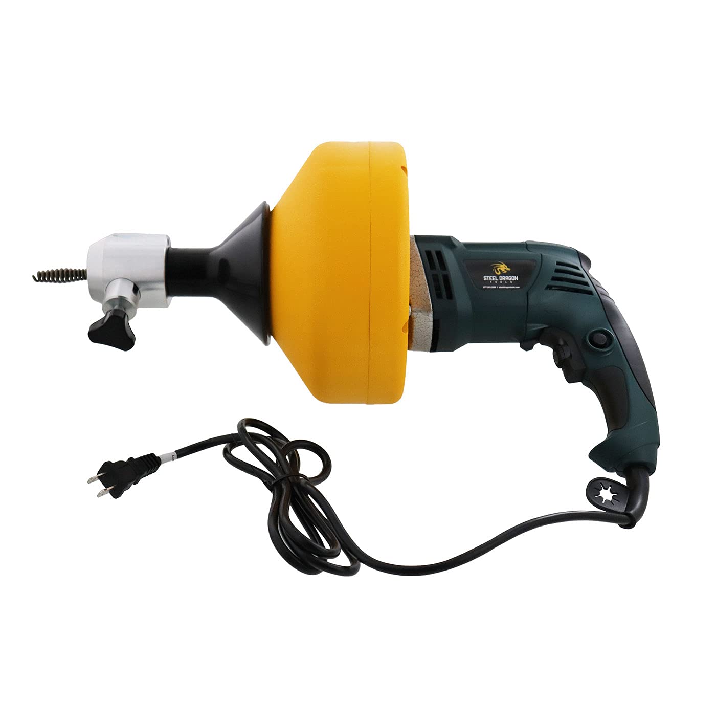 Steel Dragon 62A Drain Cleaner with 35' Cable - Clog Removal Tool for Home Plumbing