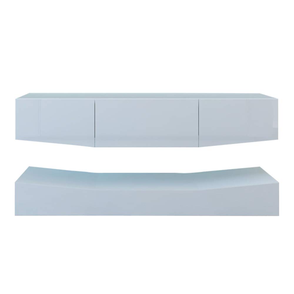 120cm White LED TV Cabinet with Storage - Perfect for Living Room