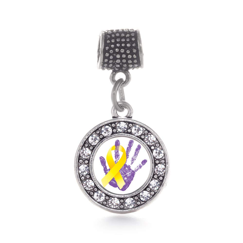 Inspired Silver - Sterling Silver Circle Charm Bracelet with Cubic Zirconia Jewelry for Women, Perfect for Gifts, Parties & Everyday Wear