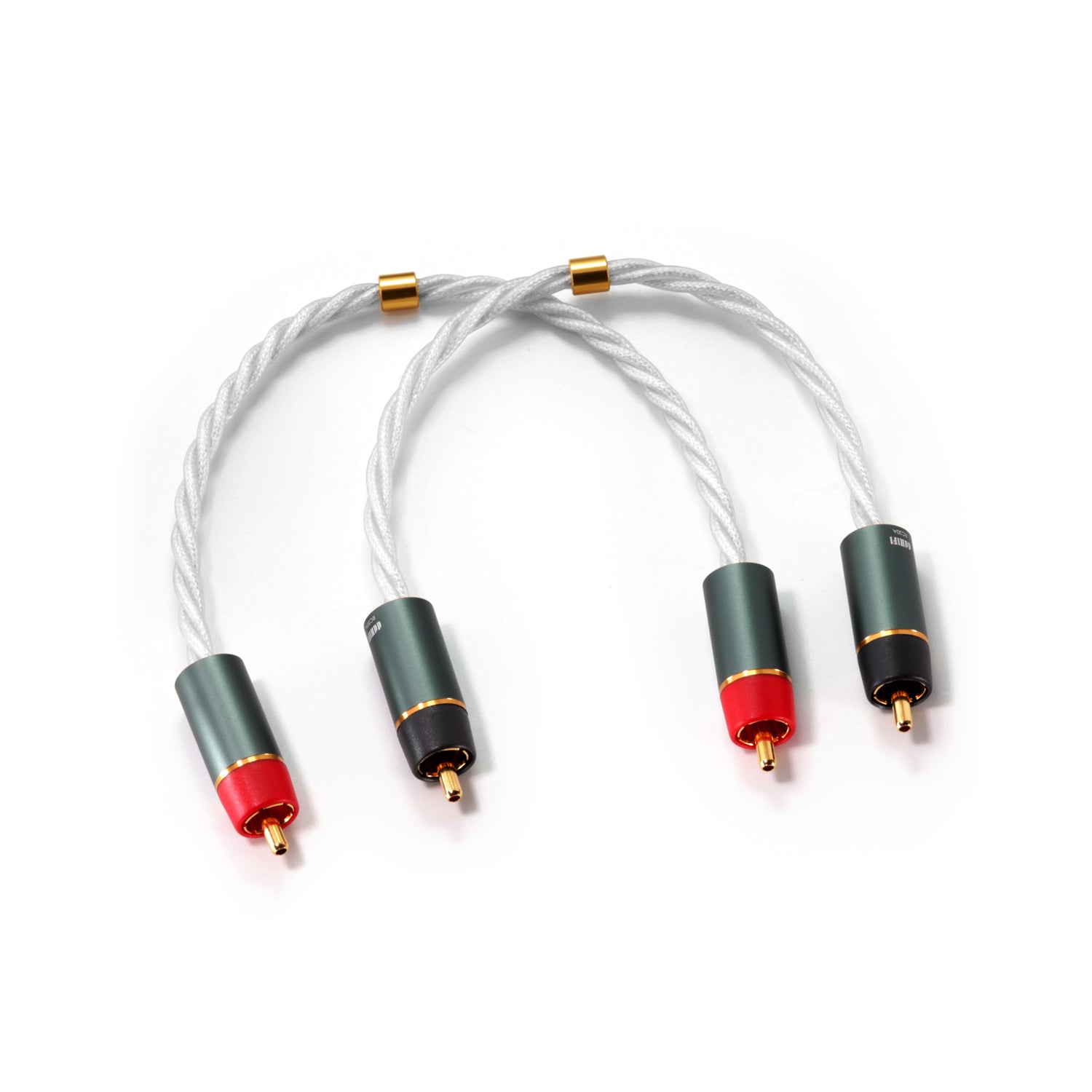 Premium ddHiFi RC20A RCA Interconnect Cable Pair - High-Quality Audio Cables for Home Theater, Stereo Systems & Hi-Fi Audio Equipment