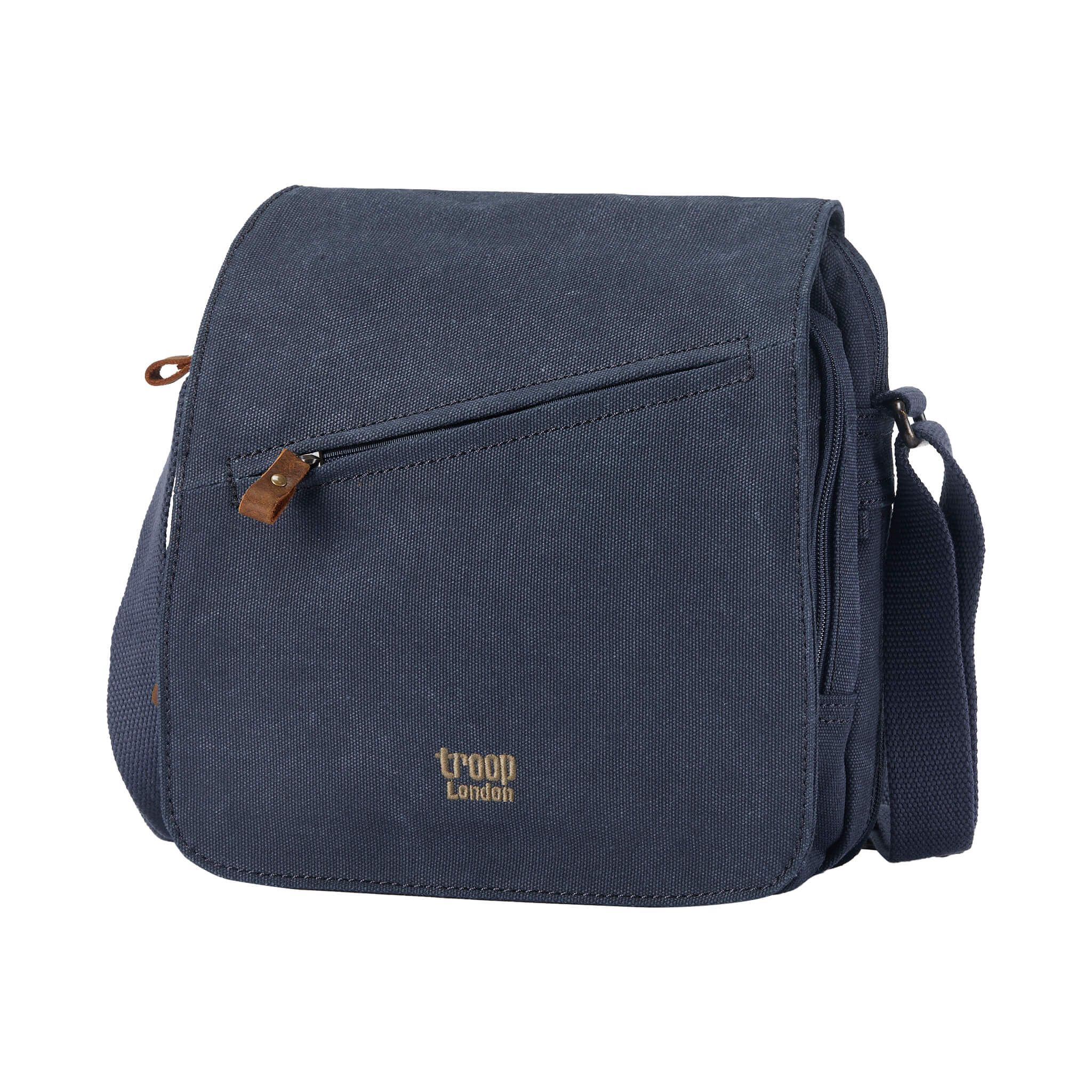 Troop London Classic Canvas Crossbody Bag for Men & Women - Stylish & Durable Shoulder Bag for Travel, Work & Everyday Use