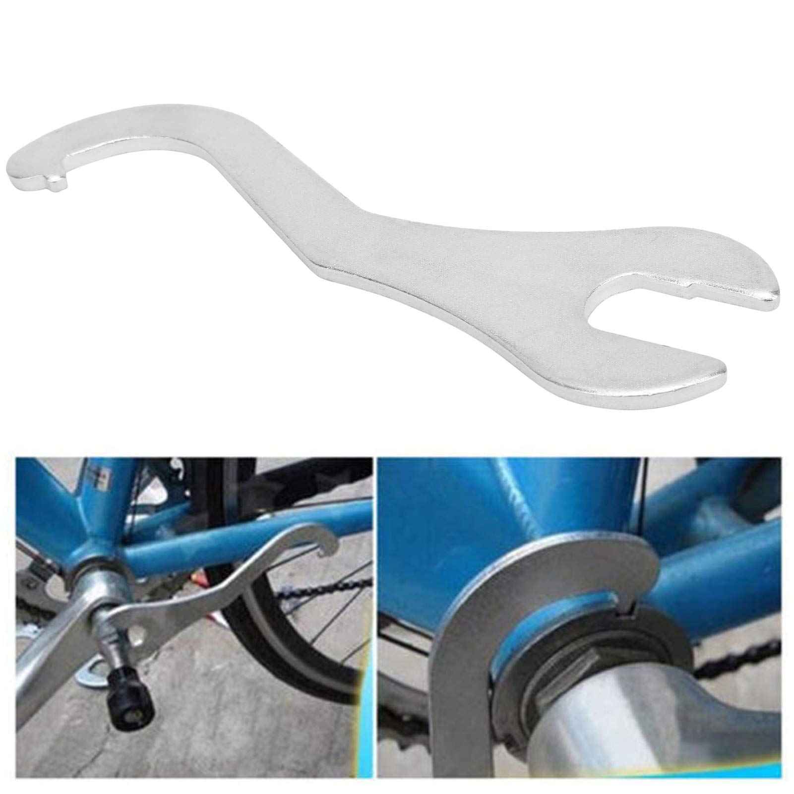 Cryfokt 2-in-1 Lockring Wrench & Bottom Bracket Tool - Professional Bike Repair Spanner for Pedal Removal and Bicycle Maintenance - Perfect for Home Mechanics and Bike Shops