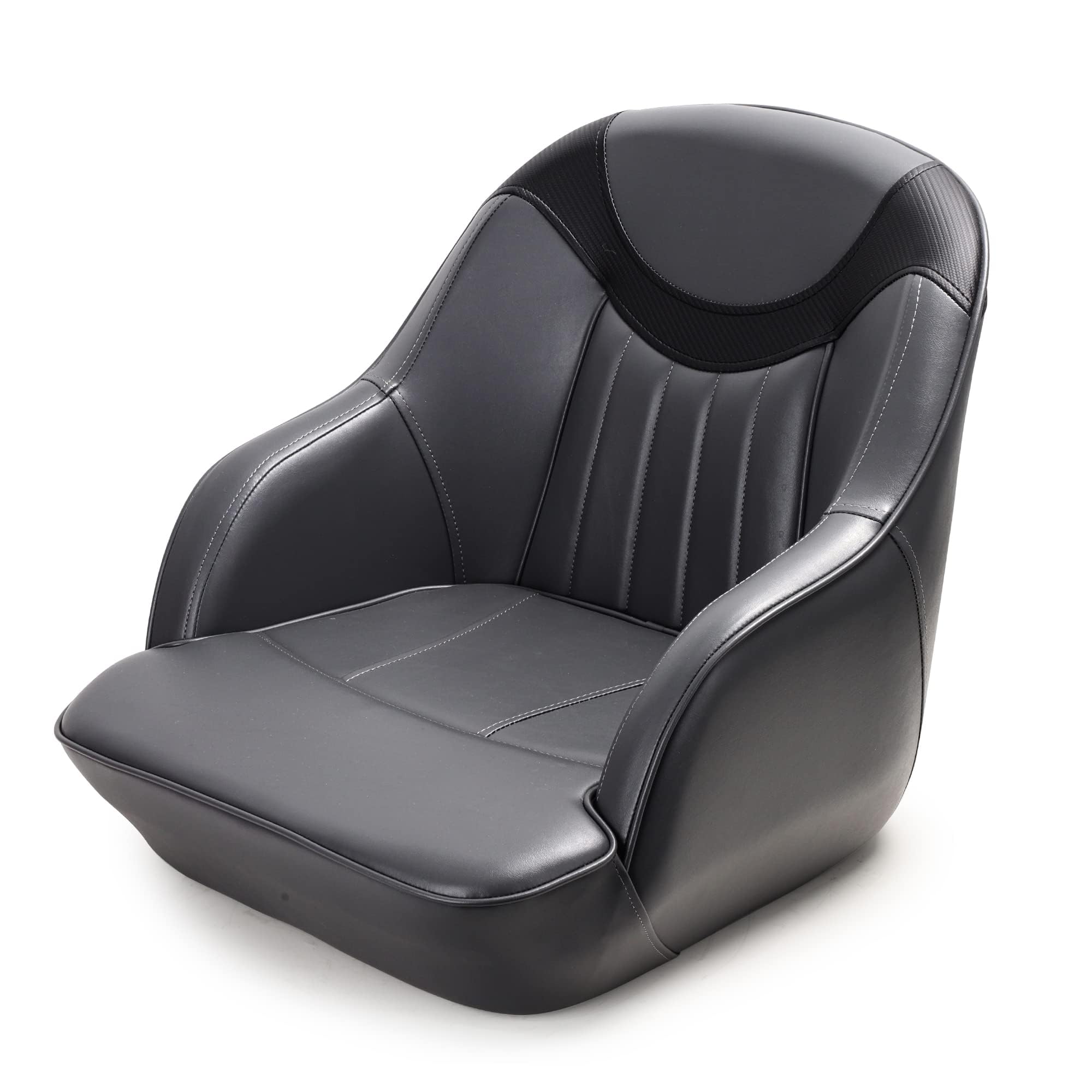 NORTHCAPTAIN Pontoon Boat Captain Bucket Seat with Removable Cover - Durable & Comfortable Boating Seat for Pontoon, Fishing, and Leisure Boats