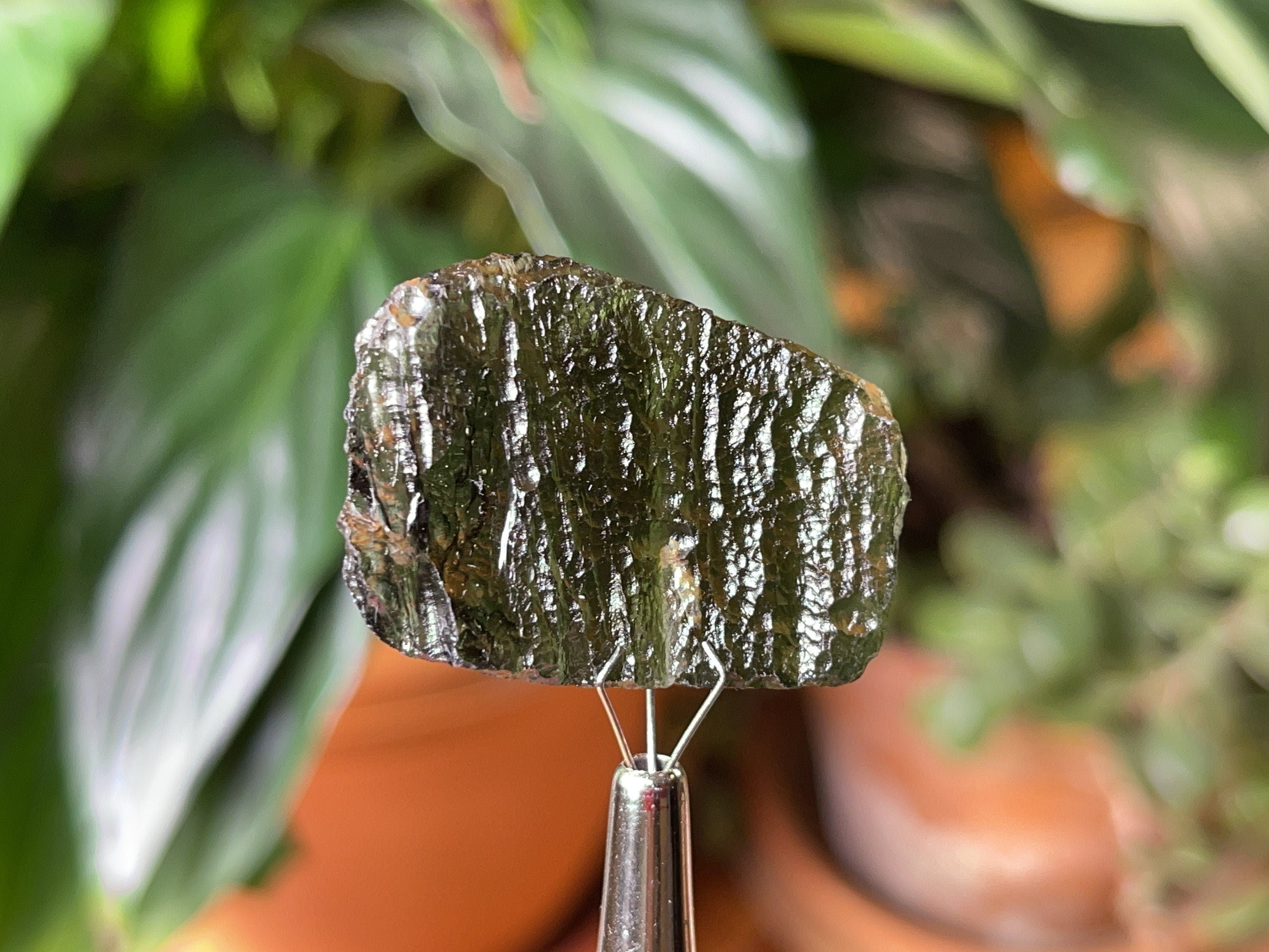 10.2g Genuine Raw Moldavite Crystal Stone - Natural Green Moldavite for Jewelry Making, Meditation & Energy Healing - 44203