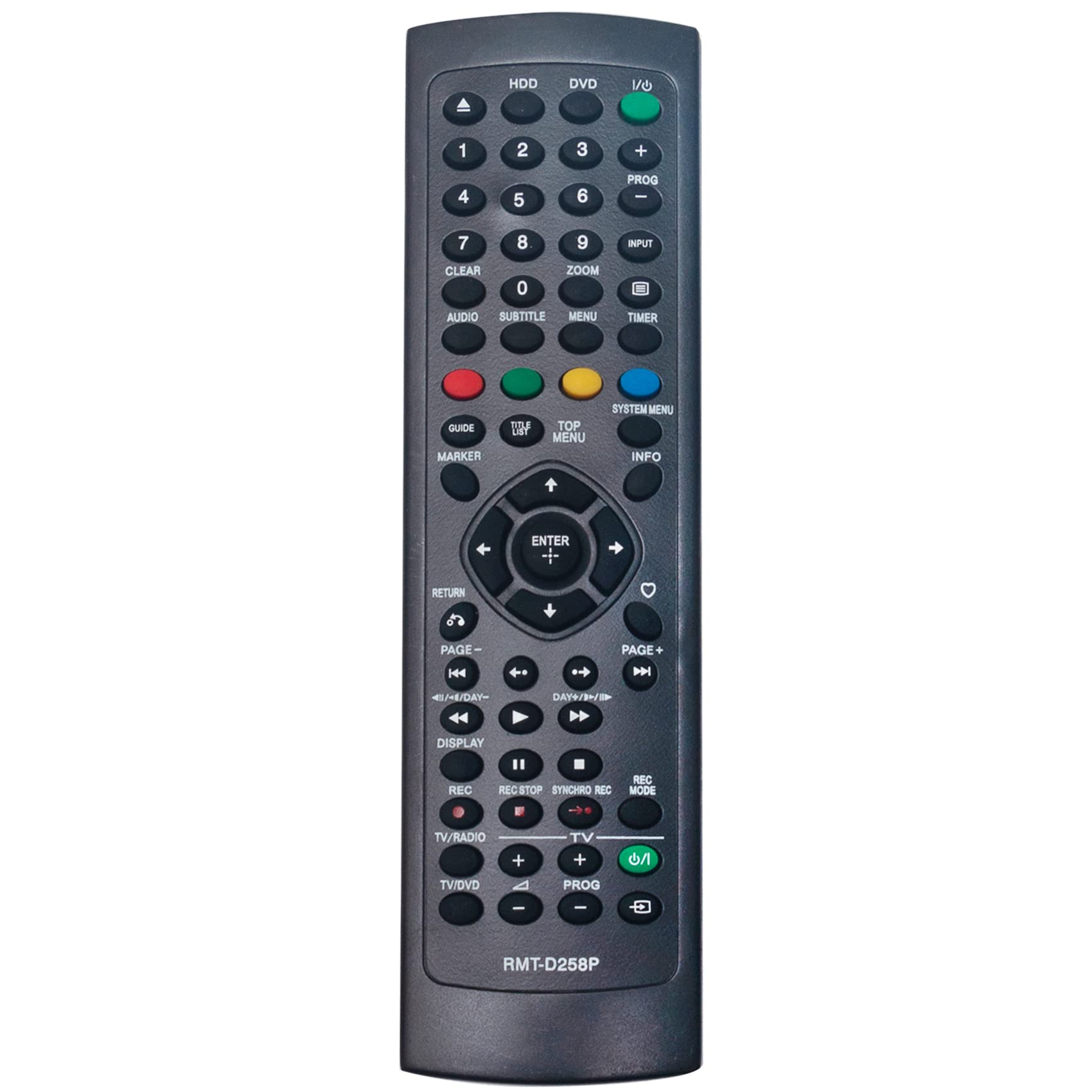 Sony DVD Player Remote Control Replacement RMT-D258P - Compatible with RDR-DC90, DC100, DC105, DC200, DC205, DC305, DC500, DC505 Models - Perfect for Home Theater & Entertainment Systems