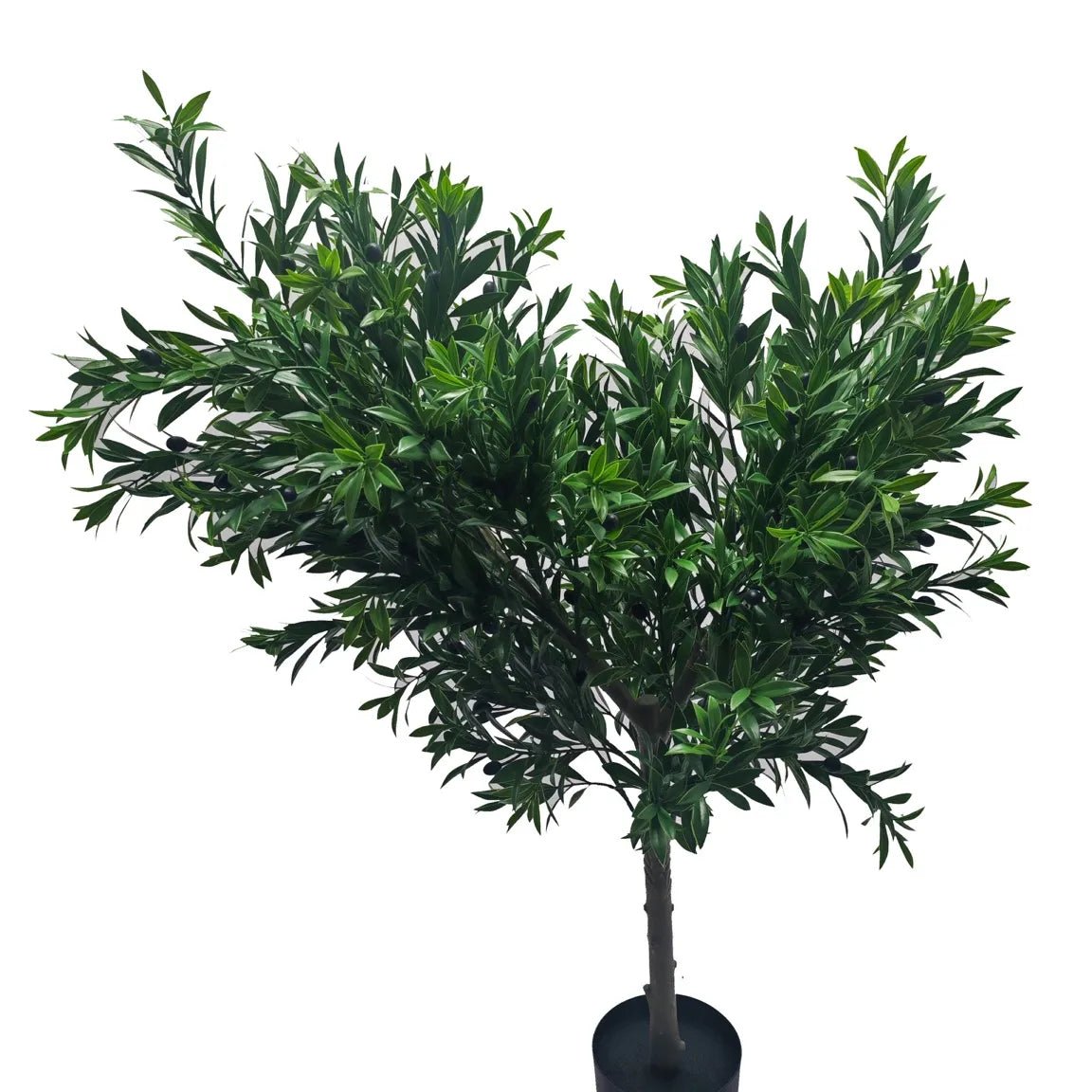 Premium 130cm Artificial Olive Tree - UV Resistant Faux Potted Plant for Home, Office & Indoor Decor