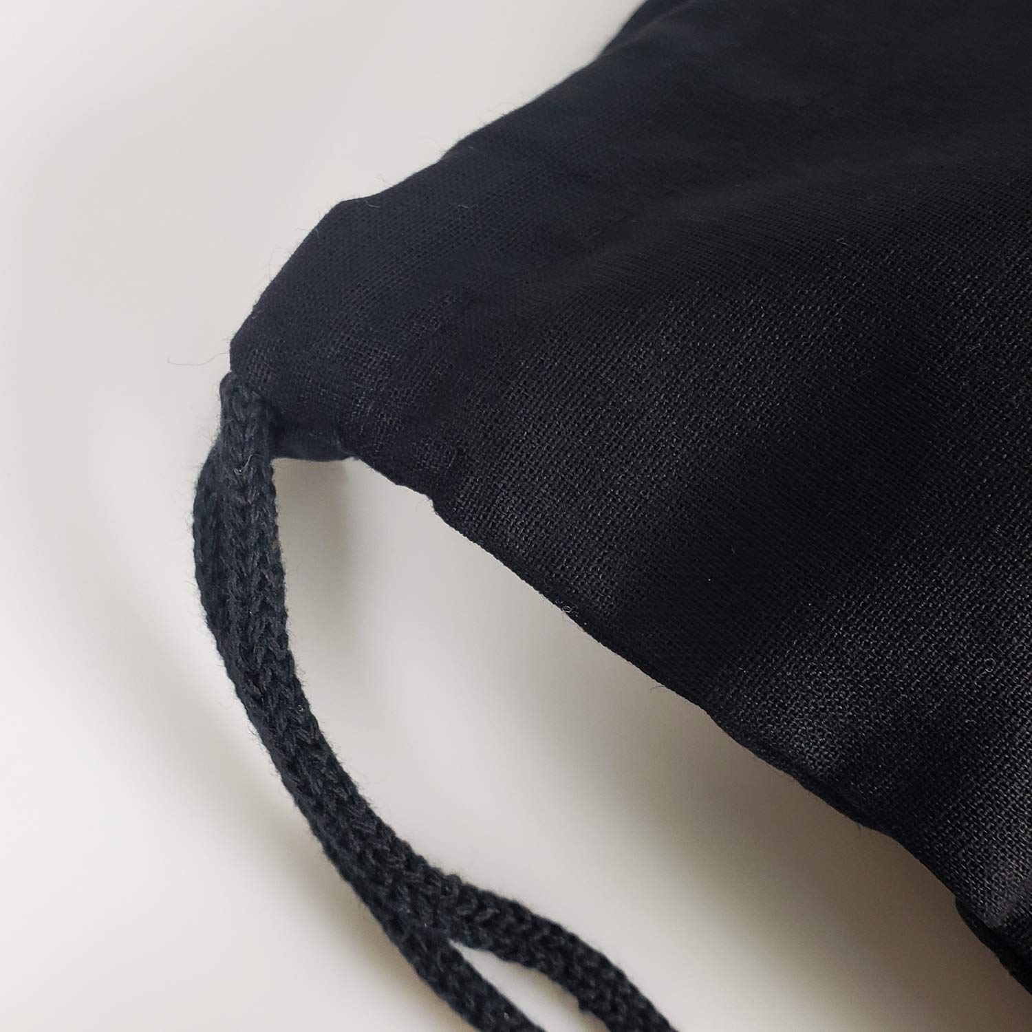 Premium Cotton Canvas Drawstring Backpack with Zippered Front Pocket - Lightweight Cinch Sack for Gym, Hiking, Travel & School - Unisex Sport Bag for Men, Women & Kids (Black, 3-Pack) - Perfect for Sports, Outdoor Activities & Daily Commute