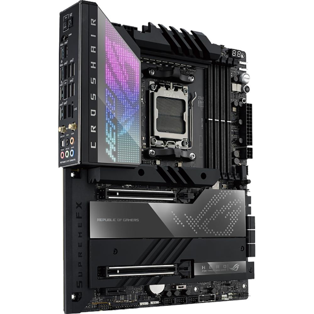 ASUS ROG CROSSHAIR X670E HERO Gaming Motherboard - AMD AM5 Socket, DDR5, PCIe 5.0, WiFi 6E - Perfect for High-End Gaming PCs and Content Creation Workstations