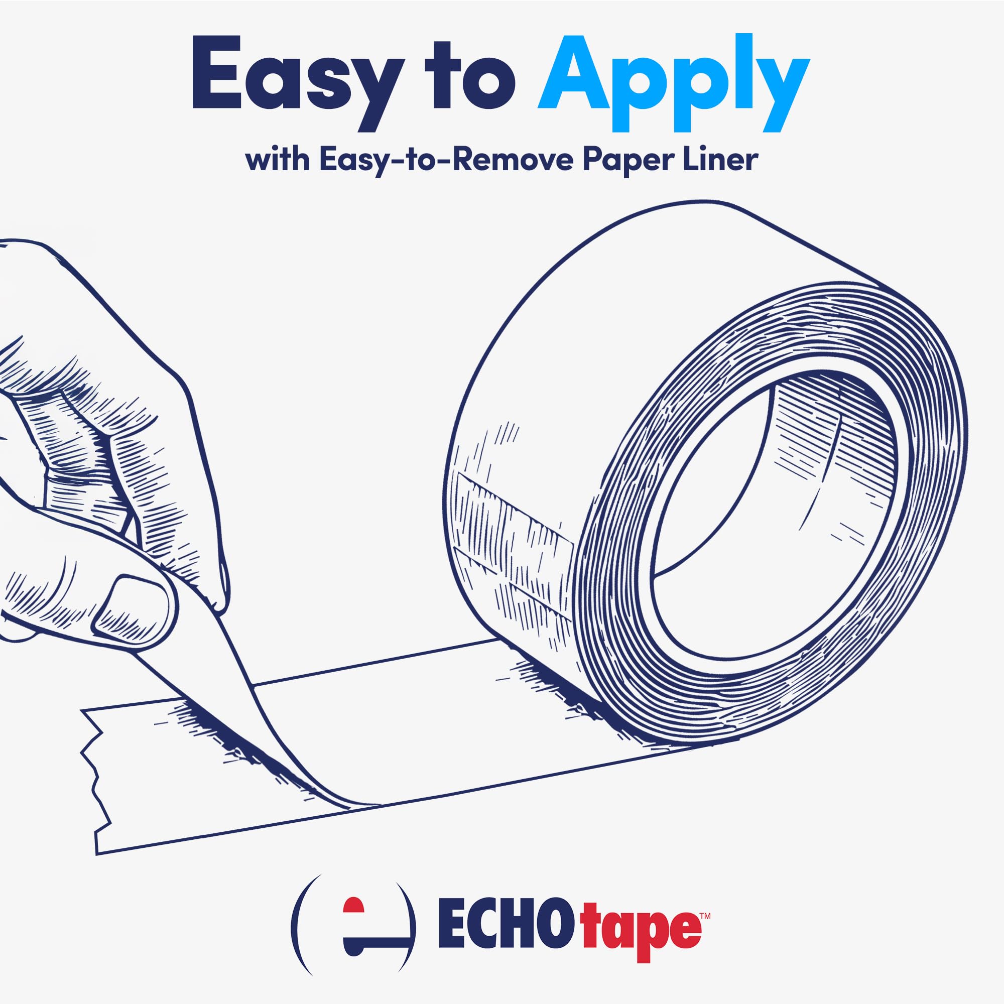 ECHOtape FS-G7731 All Weather Lamtec WMP-VR Facing Tape - Heavy Duty Metal Building Insulation Tape, Black Seam & Repair Tape with Cold Weather Acrylic Adhesive (2.83