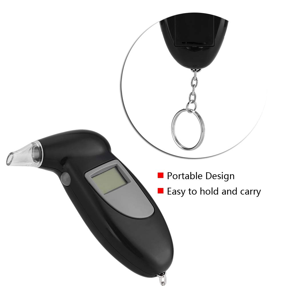 Portable Alcohol Breathalyzer with Backlight & LCD Digital Display - Accurate BAC Tester for Personal & Professional Use - Perfect for Drivers, Workplace Safety, and Home Monitoring