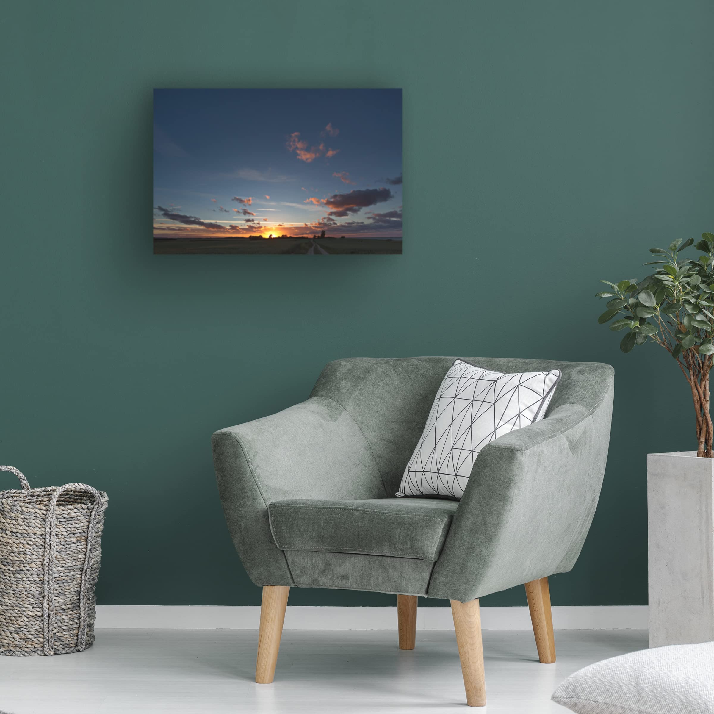 Peter Schmitz 'Ostsee' Canvas Wall Art Print - Coastal Landscape Painting for Beach House Decor, Living Room & Office - Trademark Fine Art Collection