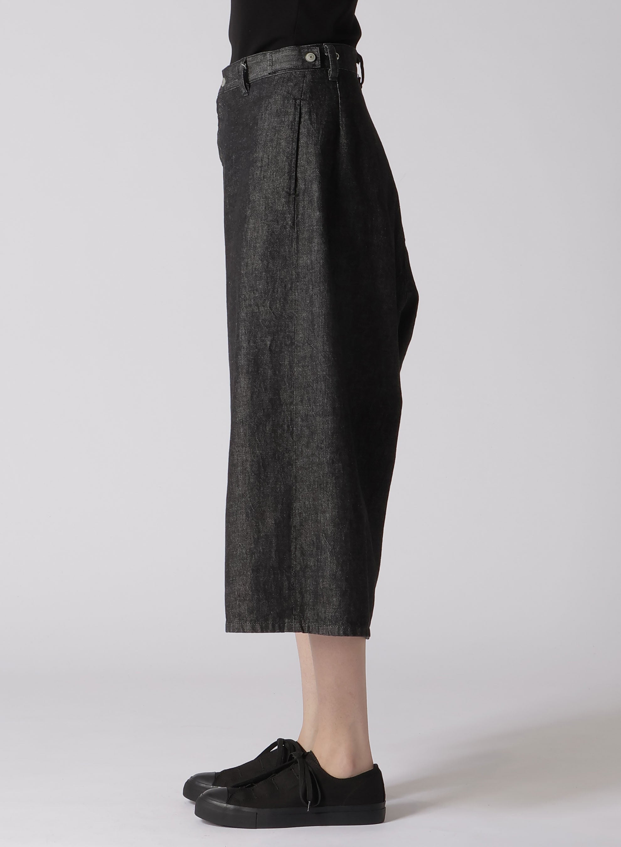 10OZ Uneven Yarn Denim Cropped Wide Leg Pants for Women - High Waisted Casual Jeans for Spring & Summer Outfits | Perfect for Streetwear, Travel & Everyday Wear