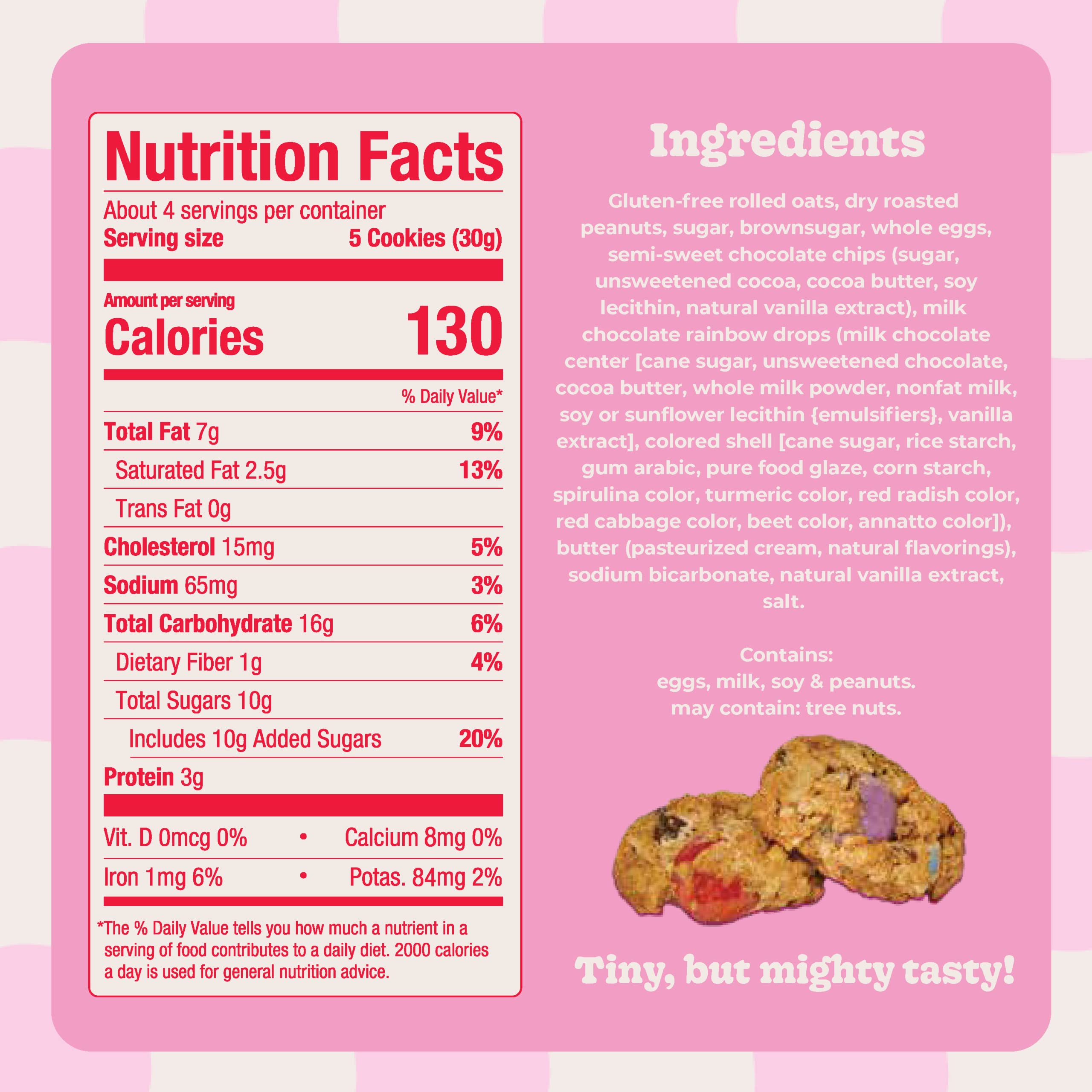 **Meli's Mini Cookies - Gluten Free, Vegan Rainbow Chip Cookies with Milk Chocolate, Peanut Butter & Rolled Oats - Healthy Kids Snacks for School, Lunch Box & Afternoon Treats - 3-Pack Bundle**