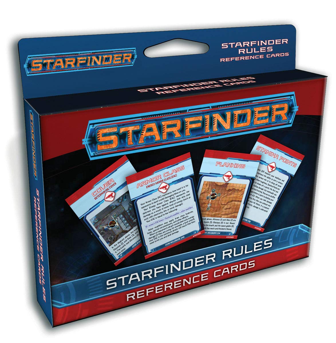 Starfinder RPG Rules Reference Cards Deck - Essential Gameplay Cheat Sheets for Tabletop Roleplaying & Sci-Fi Adventures