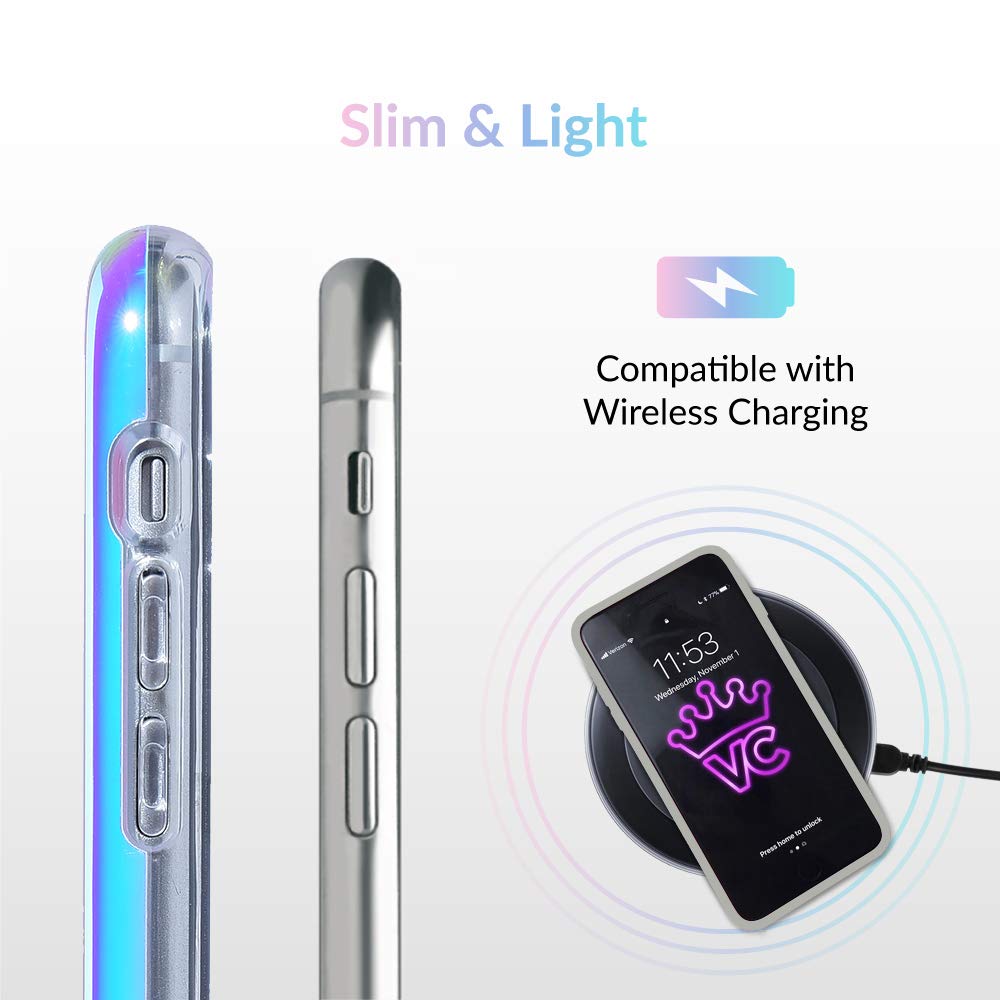 Velvet Caviar iPhone Xs & iPhone X Case - Iridescent Holographic Color Changing Phone Cover for Women & Men (Nebula) | Trendy Protective Case for Everyday Use & Special Occasions