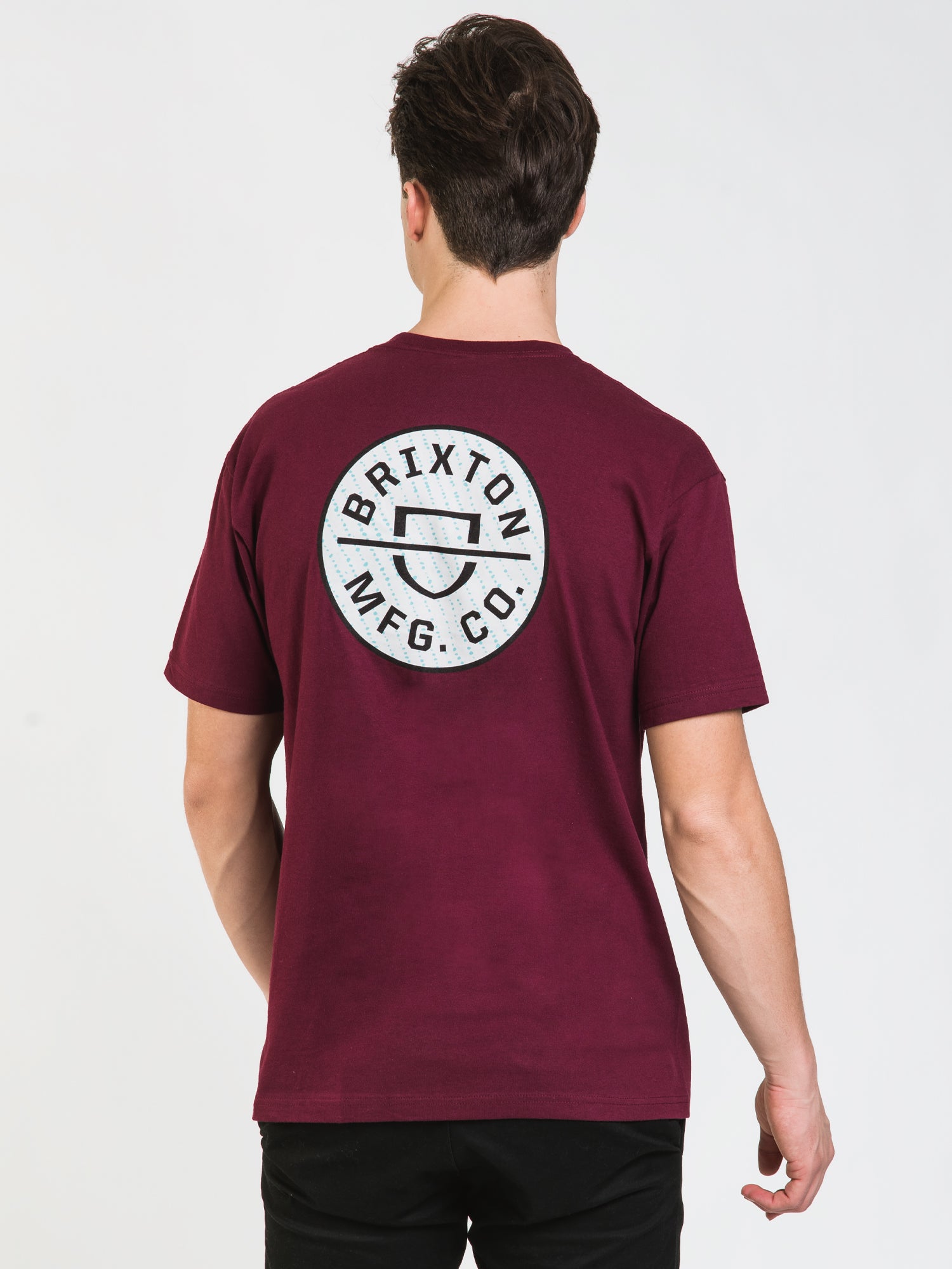 BRIXTON CREST II Men's Graphic T-Shirt - Soft Cotton Short Sleeve Tee for Casual Wear & Street Style | Clearance Sale