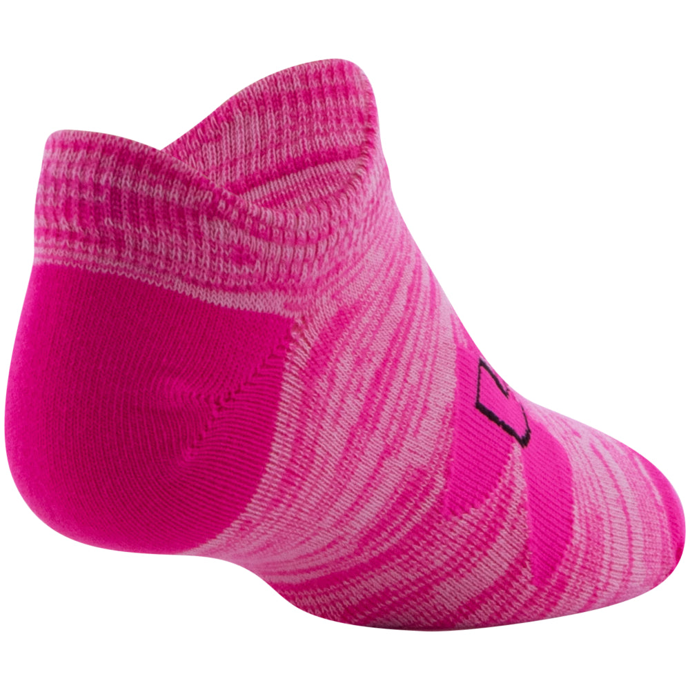 Under Armour Youth Essential No Show Socks 6-Pack for Girls - Breathable & Cushioned Athletic Socks for Running, School & Everyday Comfort