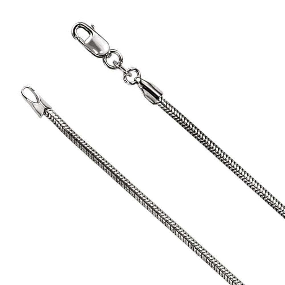 Sterling Silver Snake Chain Necklace 1.5mm - Elegant Jewelry for Women