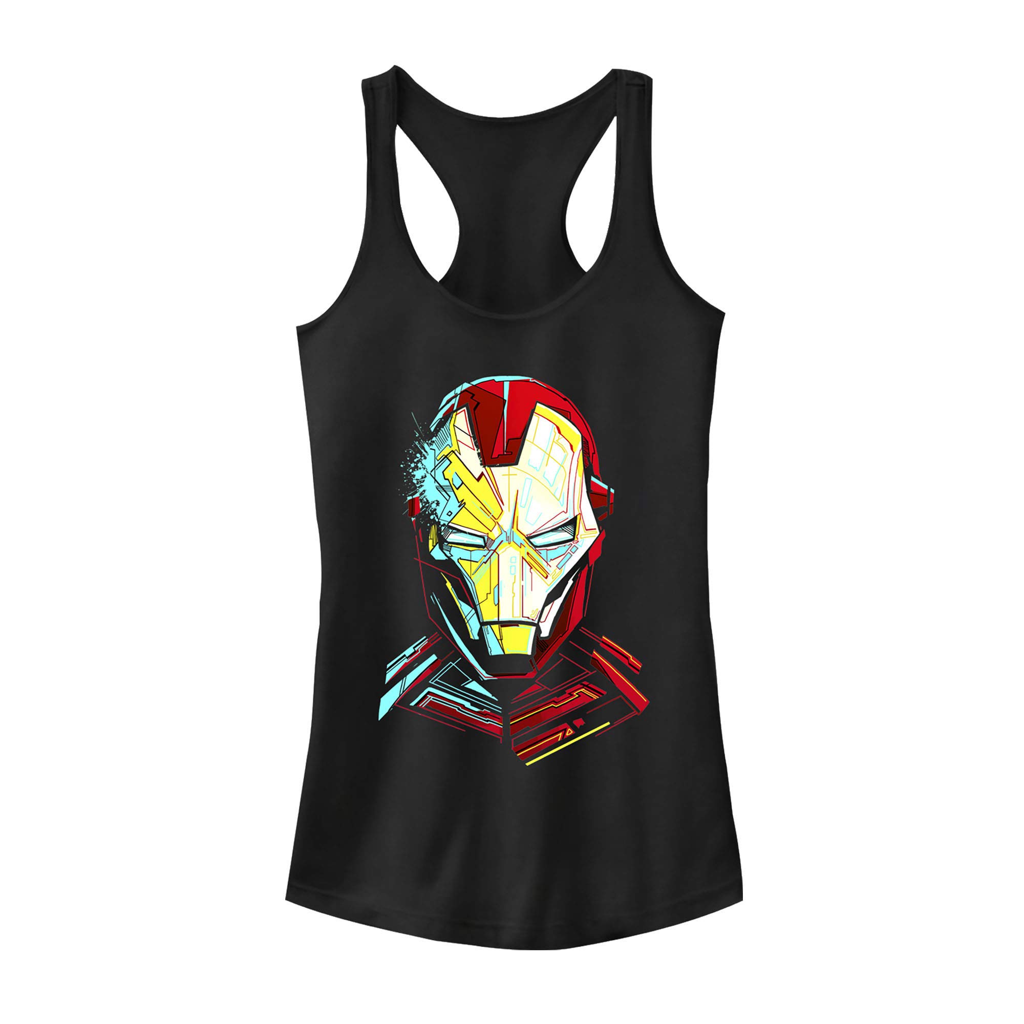 Marvel Iron Man Sketch Racerback Tank Top for Kids - Cool Superhero Graphic Tee for Boys & Girls - Perfect for Cosplay, Birthday Parties & Everyday Wear