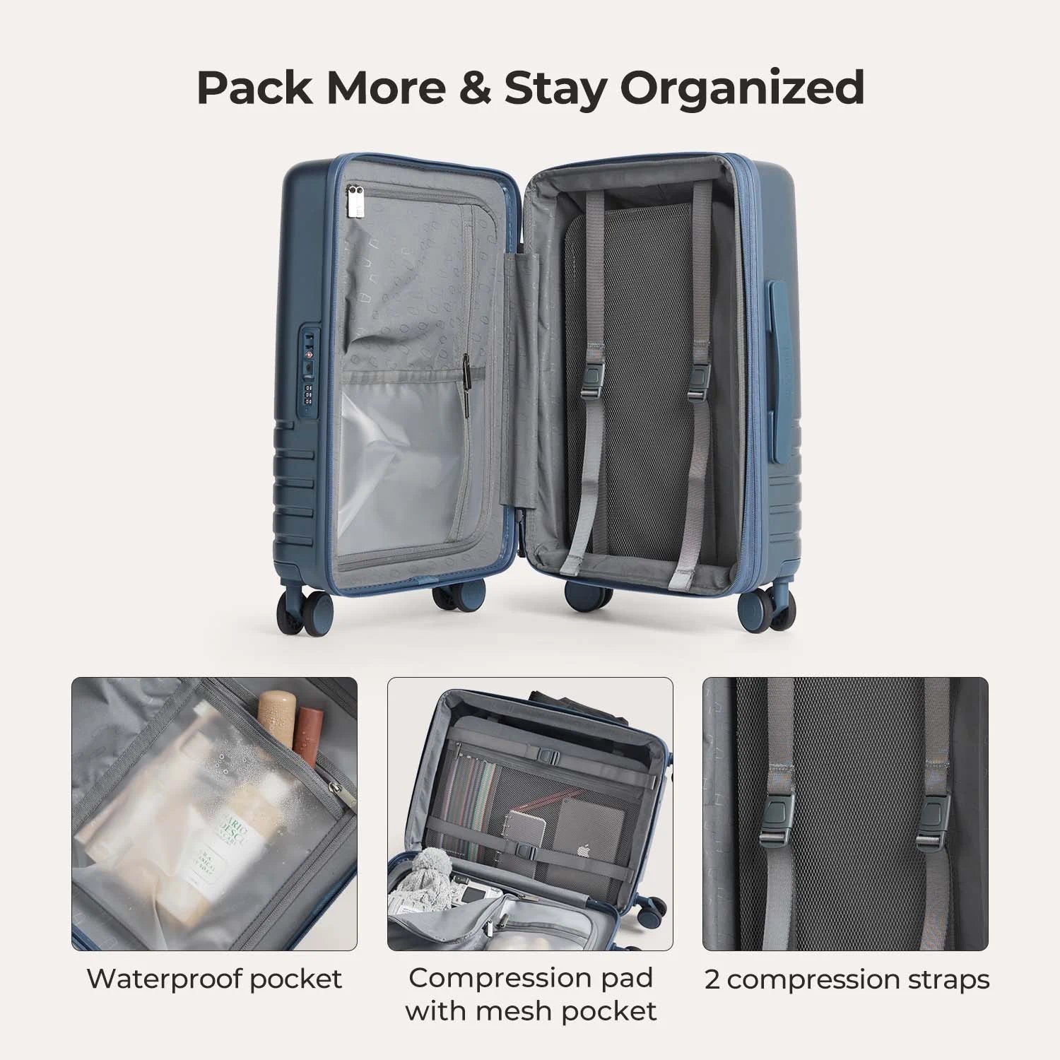 Getaway 20 Carry On Luggage - Lightweight Travel Suitcase for Airplane Cabin Size - Perfect for Weekend Trips & Business Travel