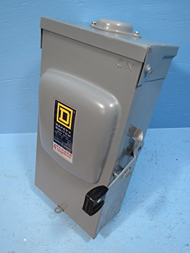 100 Amp 240VAC 2-Pole Single Throw Safety Switch - Heavy Duty Electrical Disconnect for HVAC, Water Heaters & Industrial Equipment