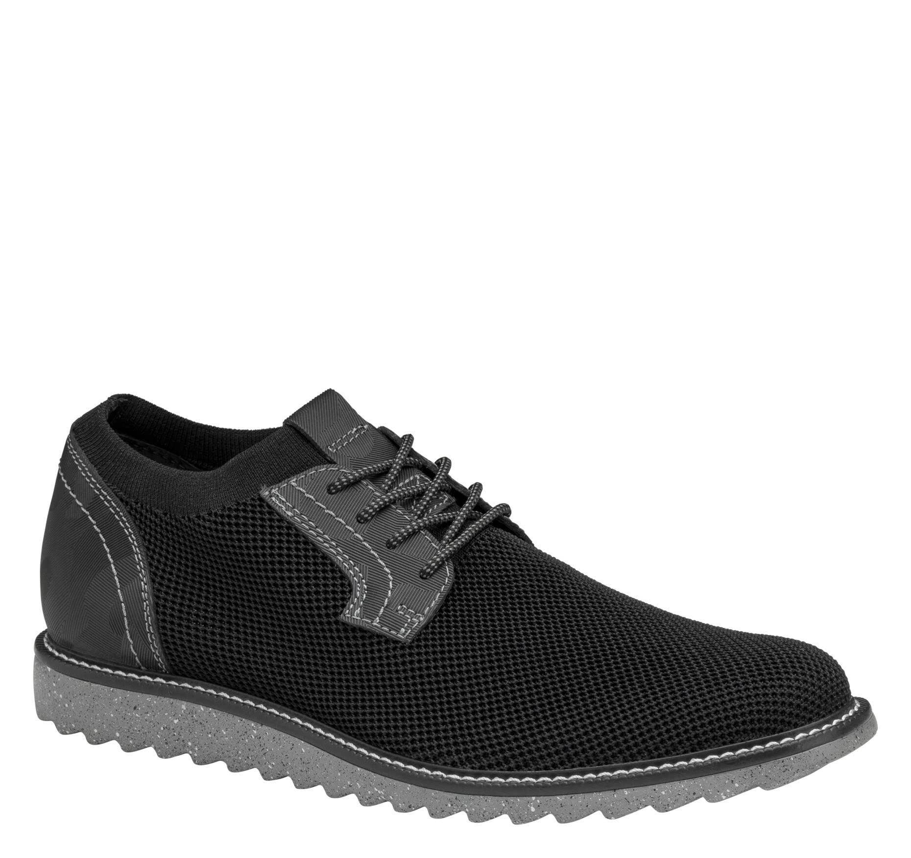 Johnston & Murphy Men's Duncan Knit Plain Toe Walking Shoes - Breathable Casual Sneakers with Cushioned EVA Insole & Sawtooth Sole | Comfortable for Walking, Travel & Everyday Wear