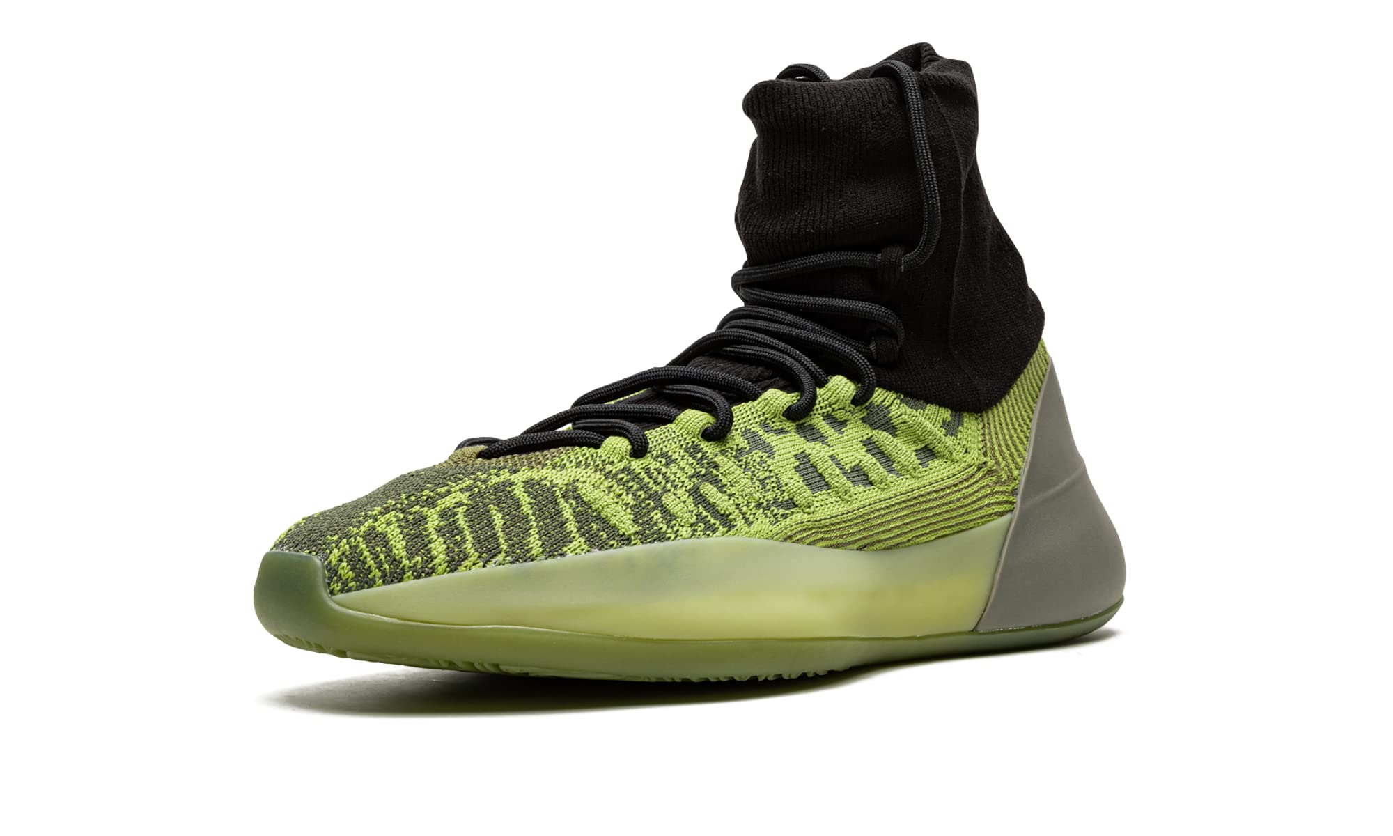 adidas Men's Yeezy Bsktbl Knit Basketball Sneakers - Green | Breathable Lace-Up Casual Shoes for Streetwear & Gym Workouts