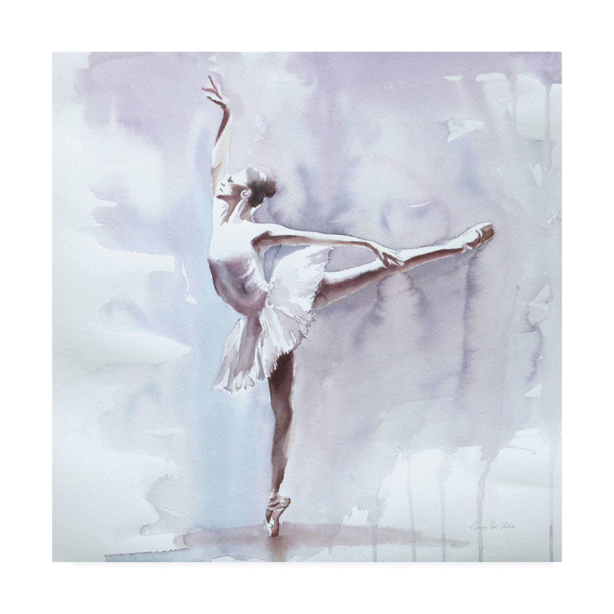 Trademark Fine Art Dusky Arabesque by Aimee Del Valle - 18x18 Inch Framed Canvas Wall Art - Elegant Home Decor for Living Room, Bedroom & Office