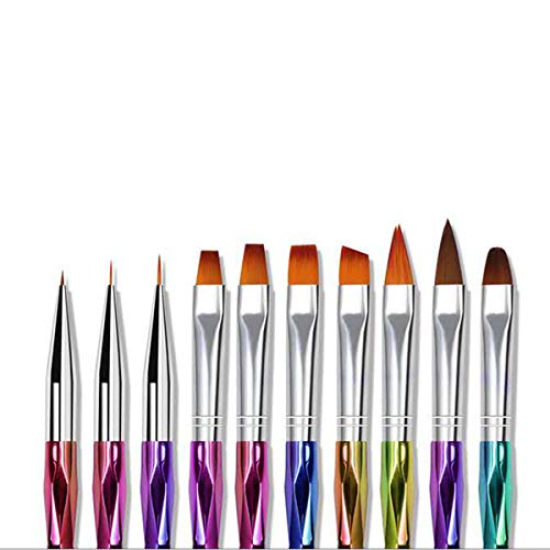 Professional Acrylic Nail Kit with UV Gel Polish - Nail Art Brush Set for Painting Lines, Liner Patterns & Edge Detailing | Perfect for Salon, Home Manicures & DIY Nail Designs