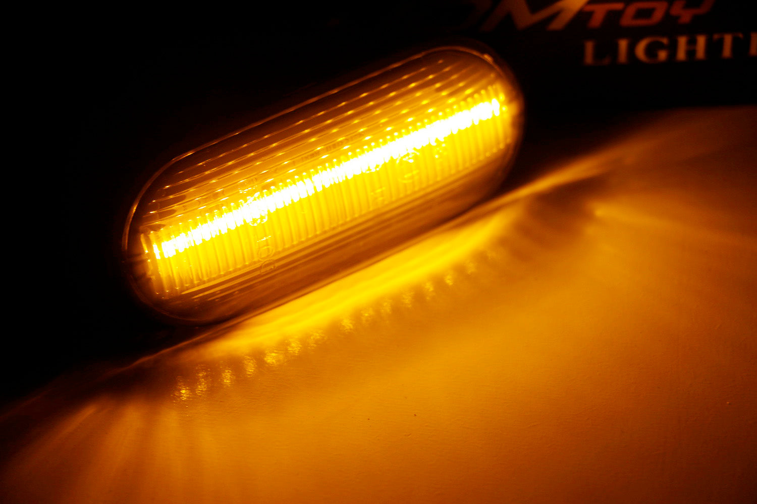 Clear Lens LED Side Marker Lights for VW MK4 Jetta GTI R32 Beetle - Front Fender Turn Signal Lights - Perfect for Night Driving & Car Customization