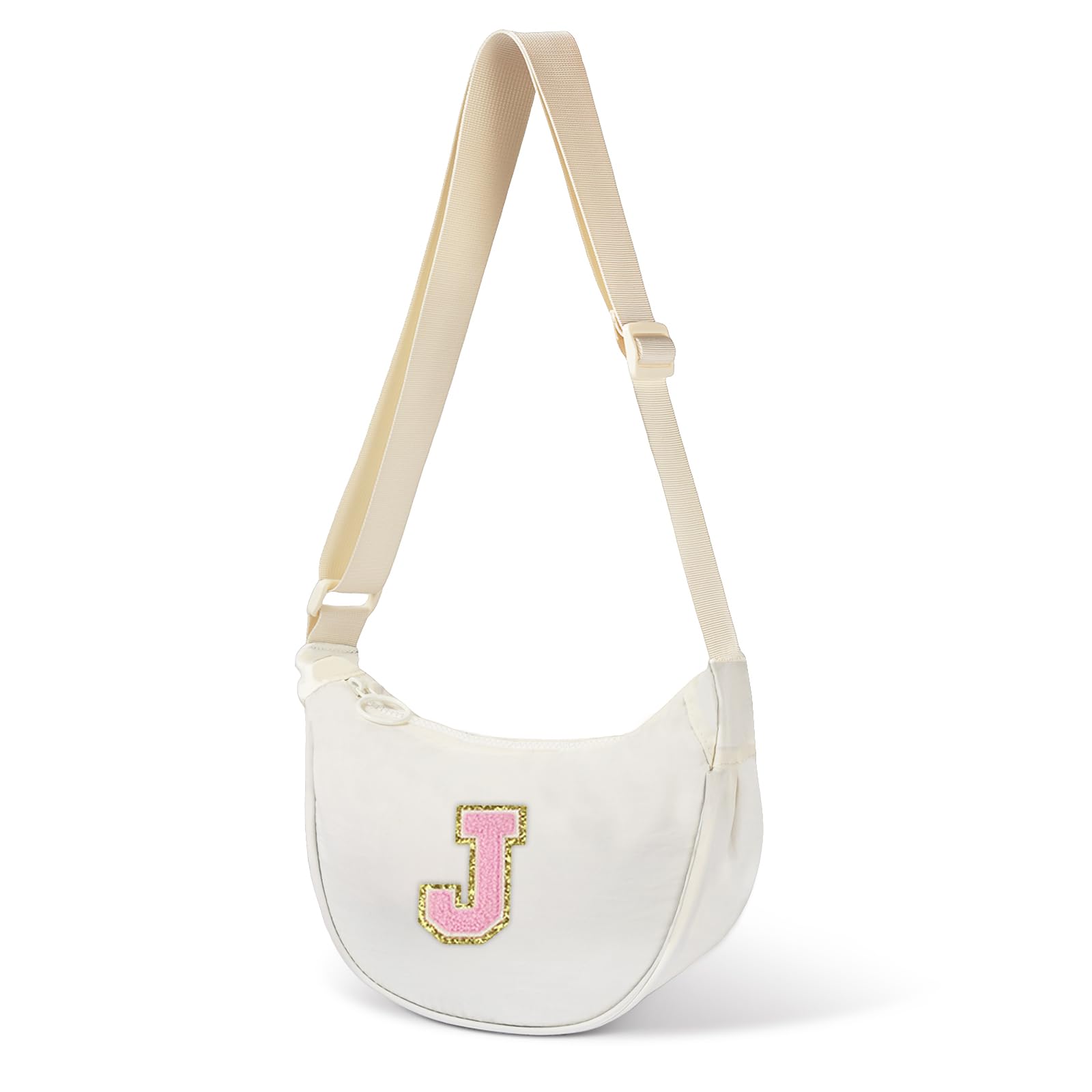Personalized Initial Small Crescent Crossbody Bag for Women - Trendy Cute Birthday & Holiday Gifts for Her | Perfect for Date Nights, Parties & Everyday Use