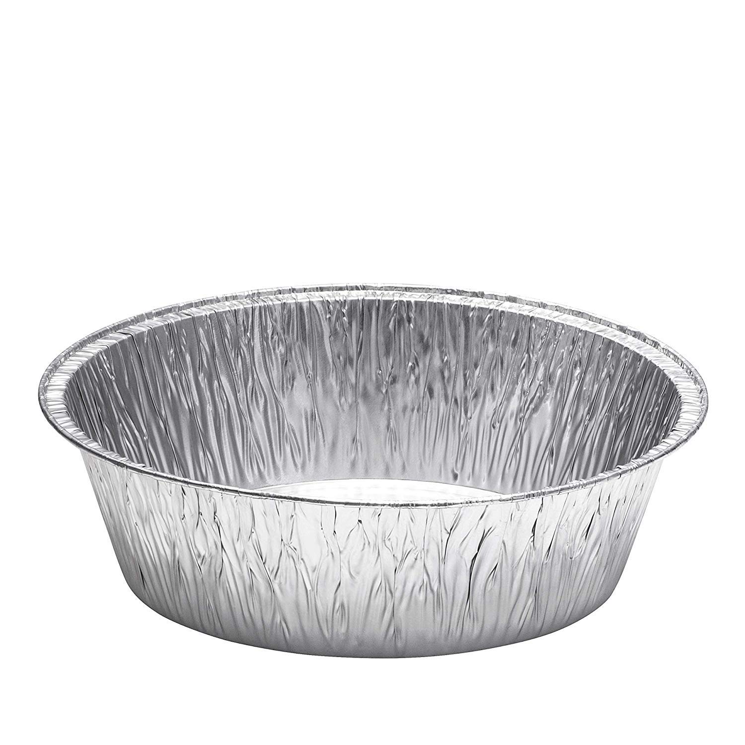 10-Inch Aluminum Dutch Oven Liner Pans | Disposable Cake Pan and Extra Deep Aluminum Foil Pans for Baking, Freezing, and Storage | Durable Aluminum Round Baking Pans | 20 Count | Perfect for Birthday Cakes, Thanksgiving Pies, Meal Prep, and Party Catering