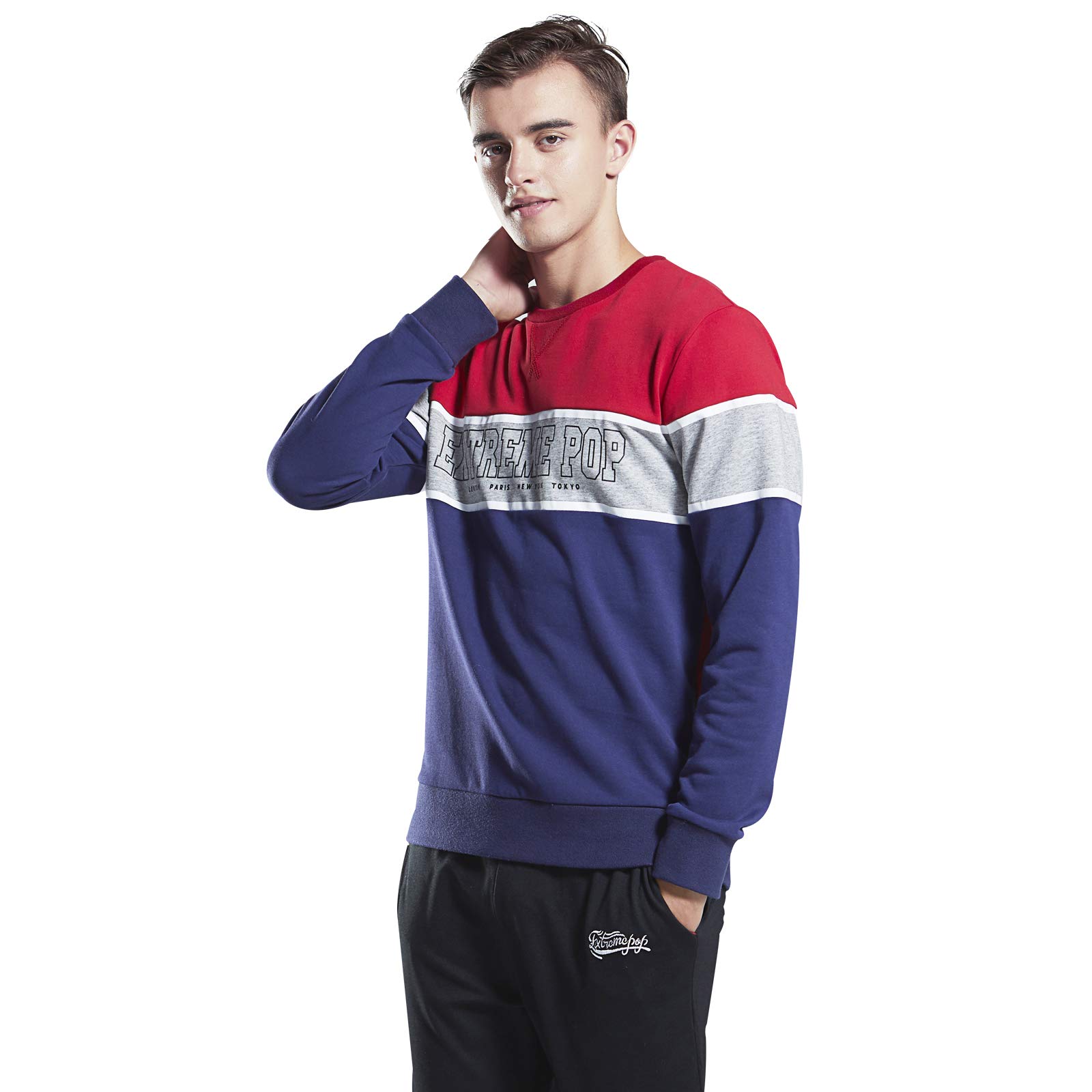 Extreme Pop Men's Hoodie with Golden Print - UK Brand Gym Hooded Sweatshirt for Workout & Streetwear Fashion